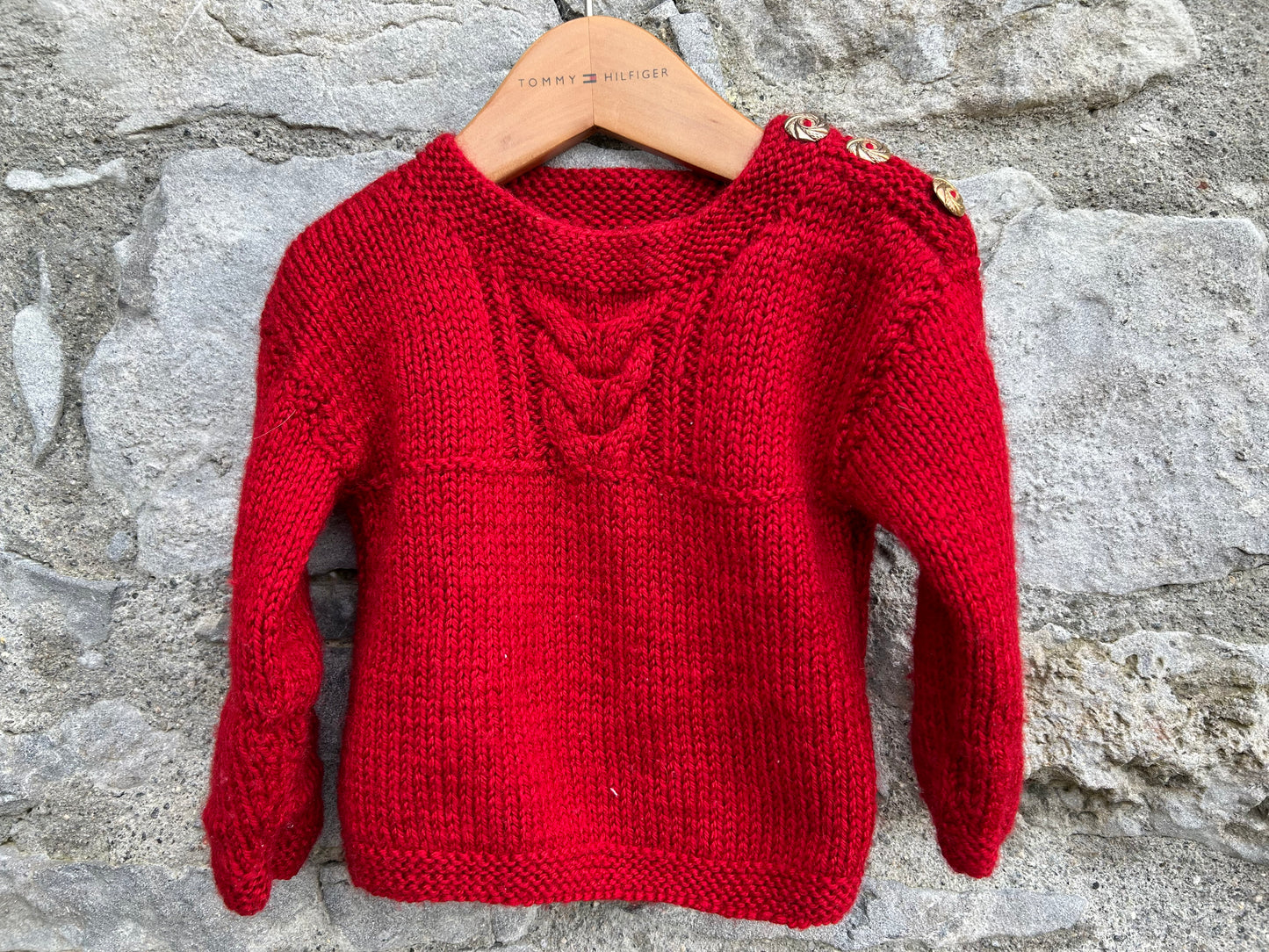 Dark red jumper 9-12m (74-80cm)