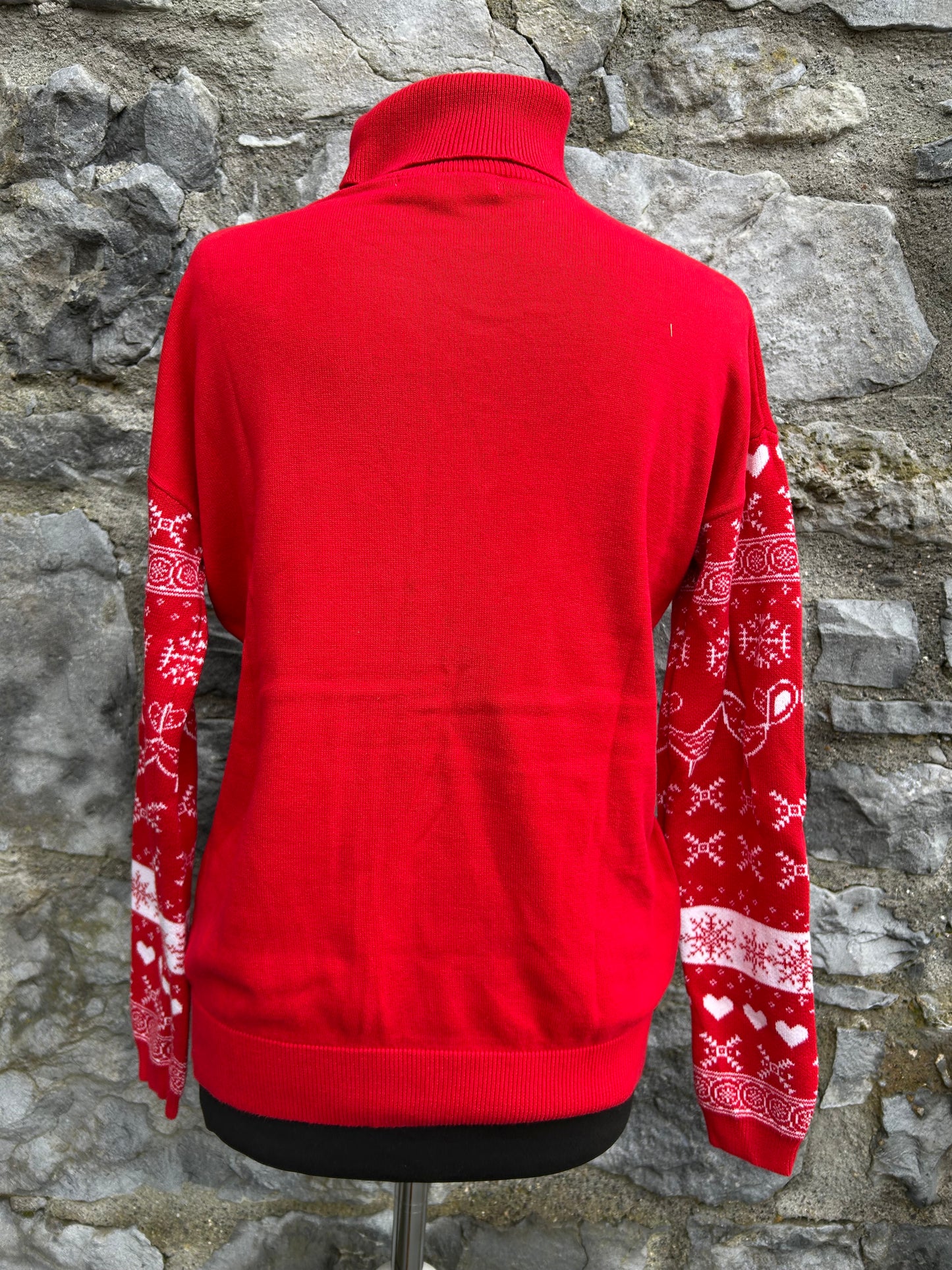 Christmas birds red jumper uk 10