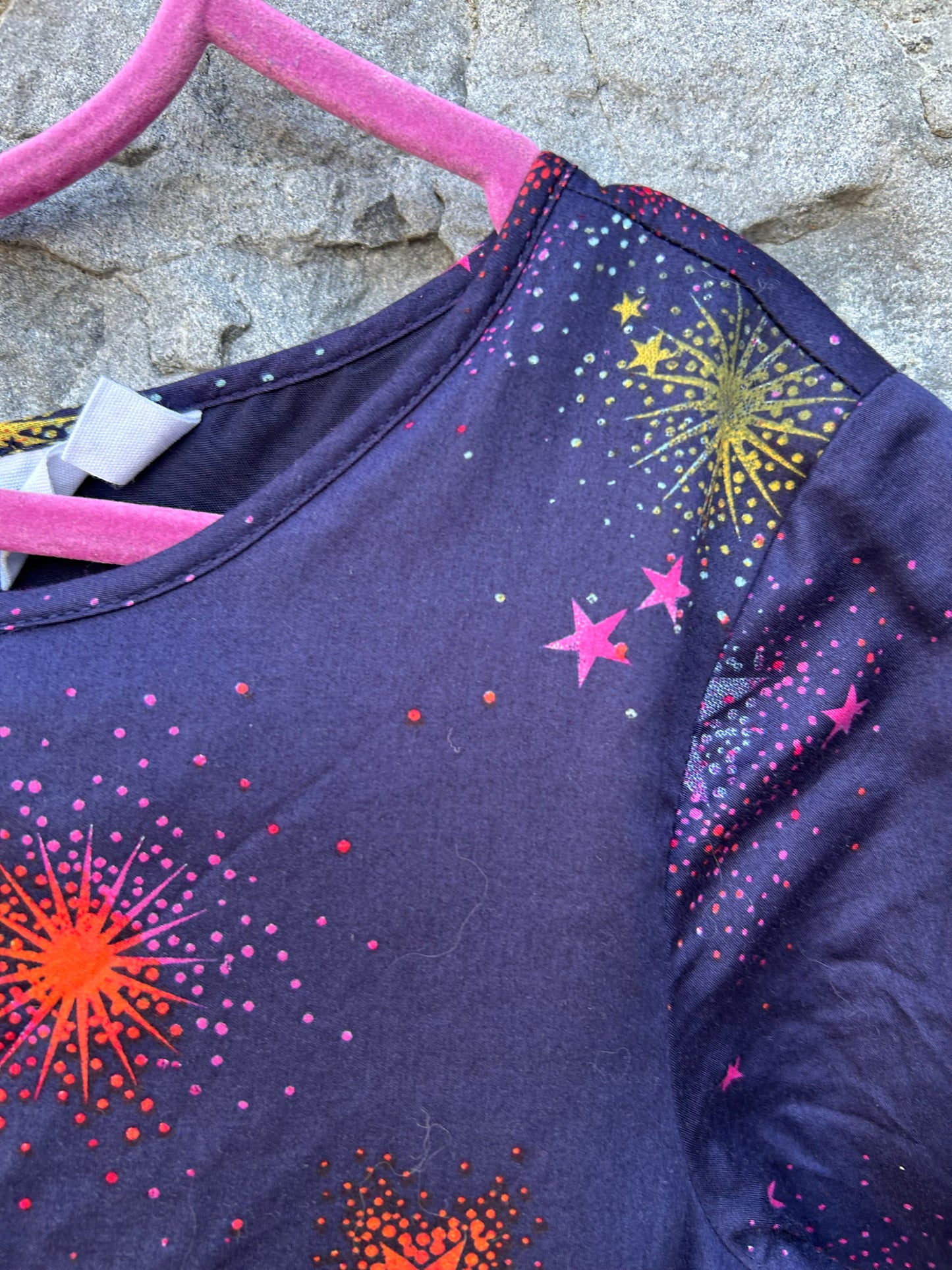 Stars purple dress 10-11y (140-146cm)