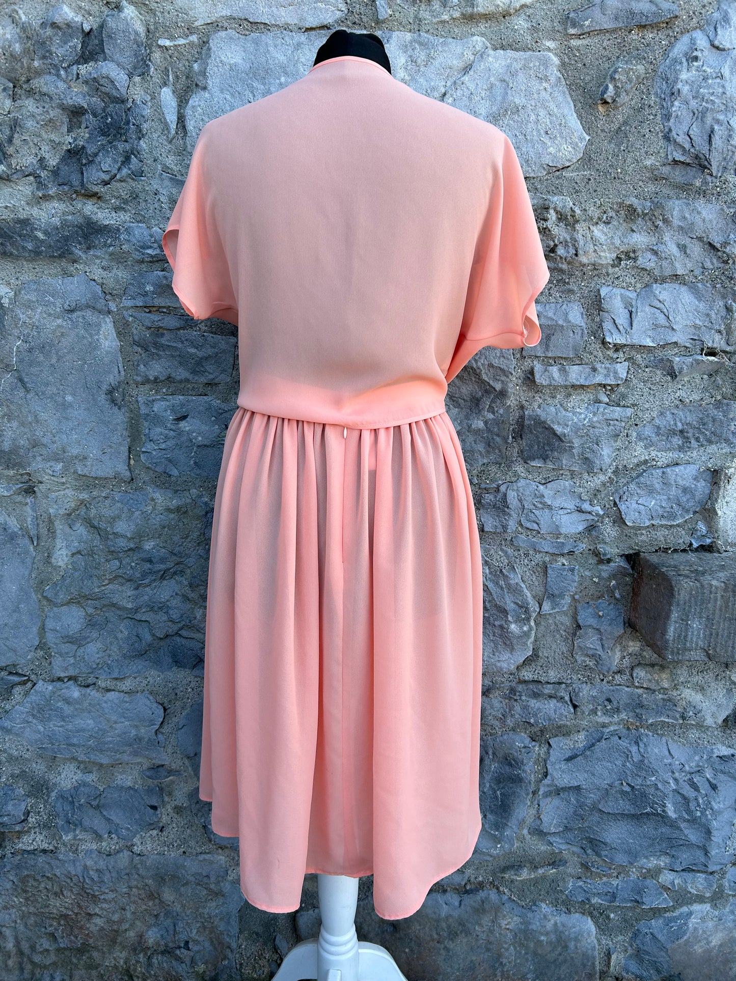 70s peach top&skirt uk 8