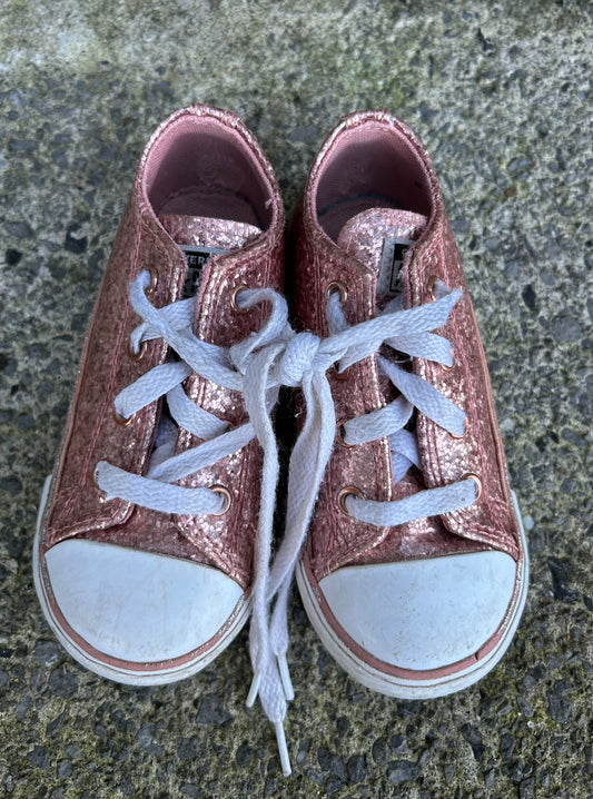 Pink sequin trainers  uk 8 (eu 24)