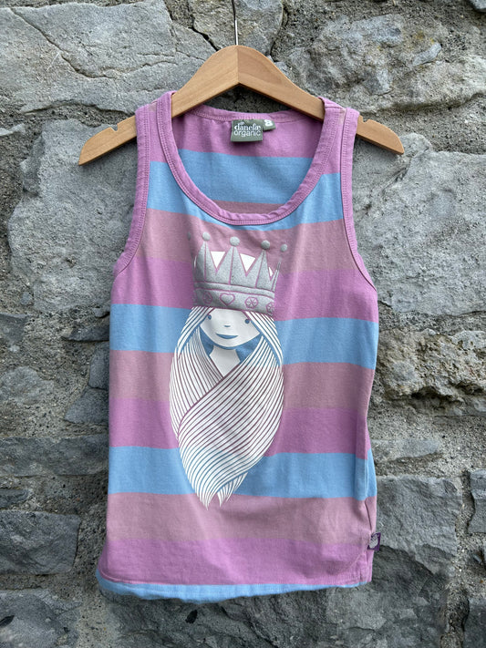 Freja pink&blue stripy top  8y (128cm)
