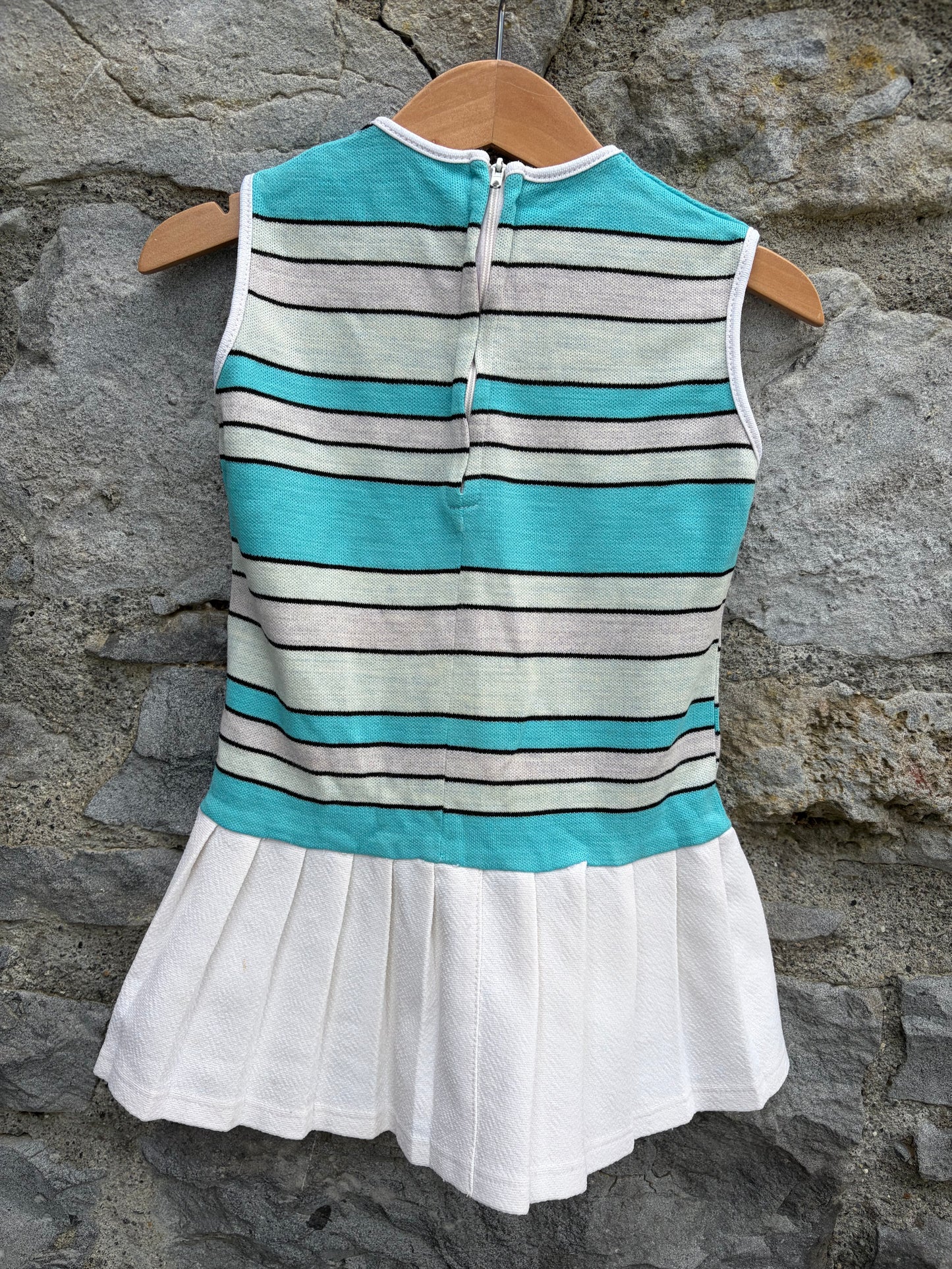 80s stripy tennis dress 4y (104cm)