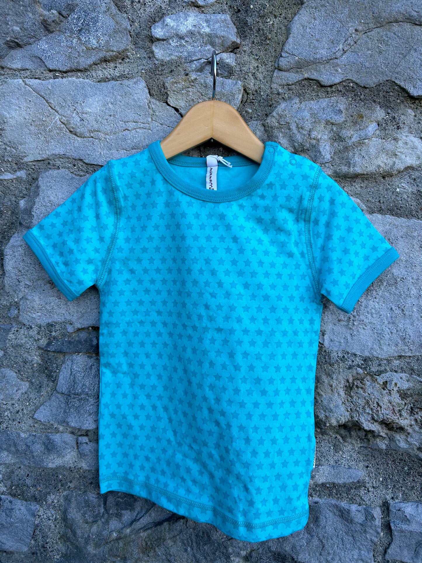 Turquoise stars T-shirt 18-24m (86-92cm)