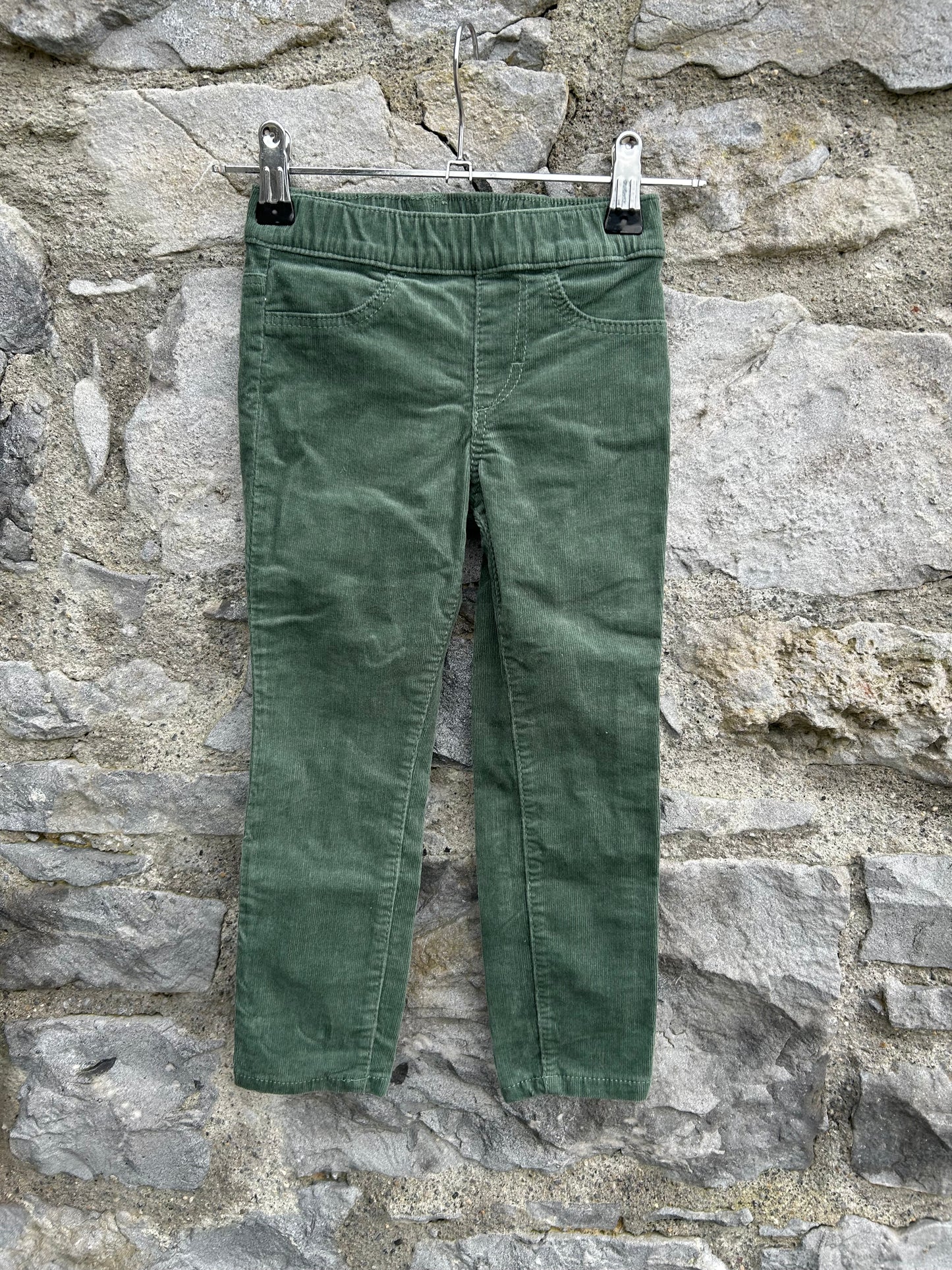 Green cord treggings 2-3y (92-98cm)