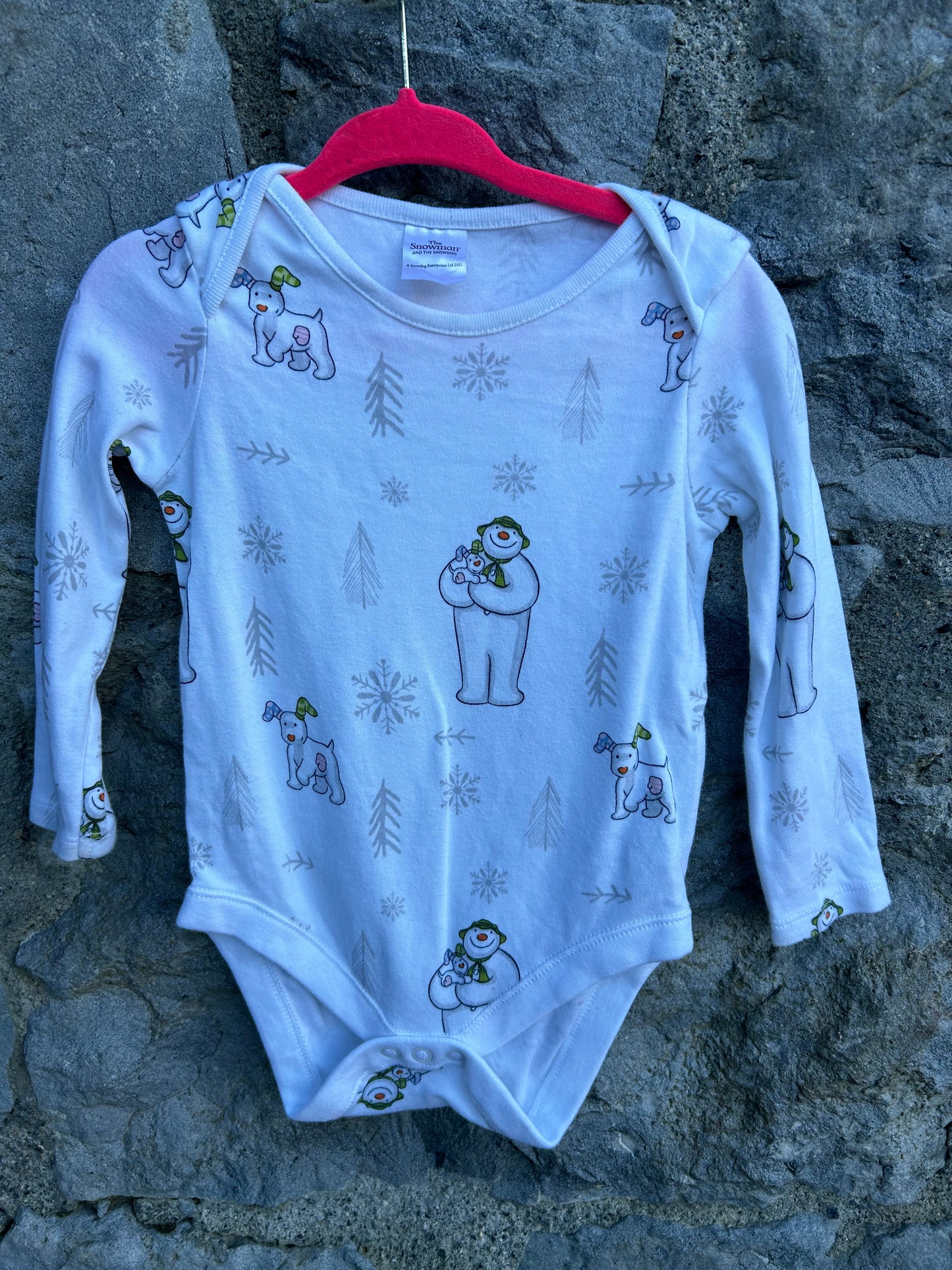 Snowman white vest 12-18m (80-86cm)