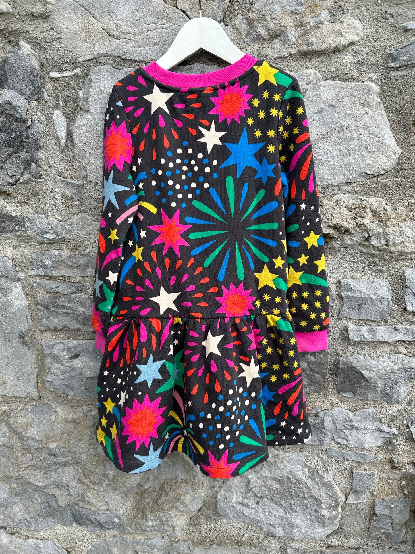 MB Colourful stars sweat dress 7-8y (122-128cm)