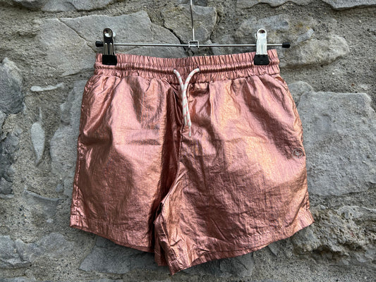 Rose gold metallic shorts  7-8y (122-128cm)