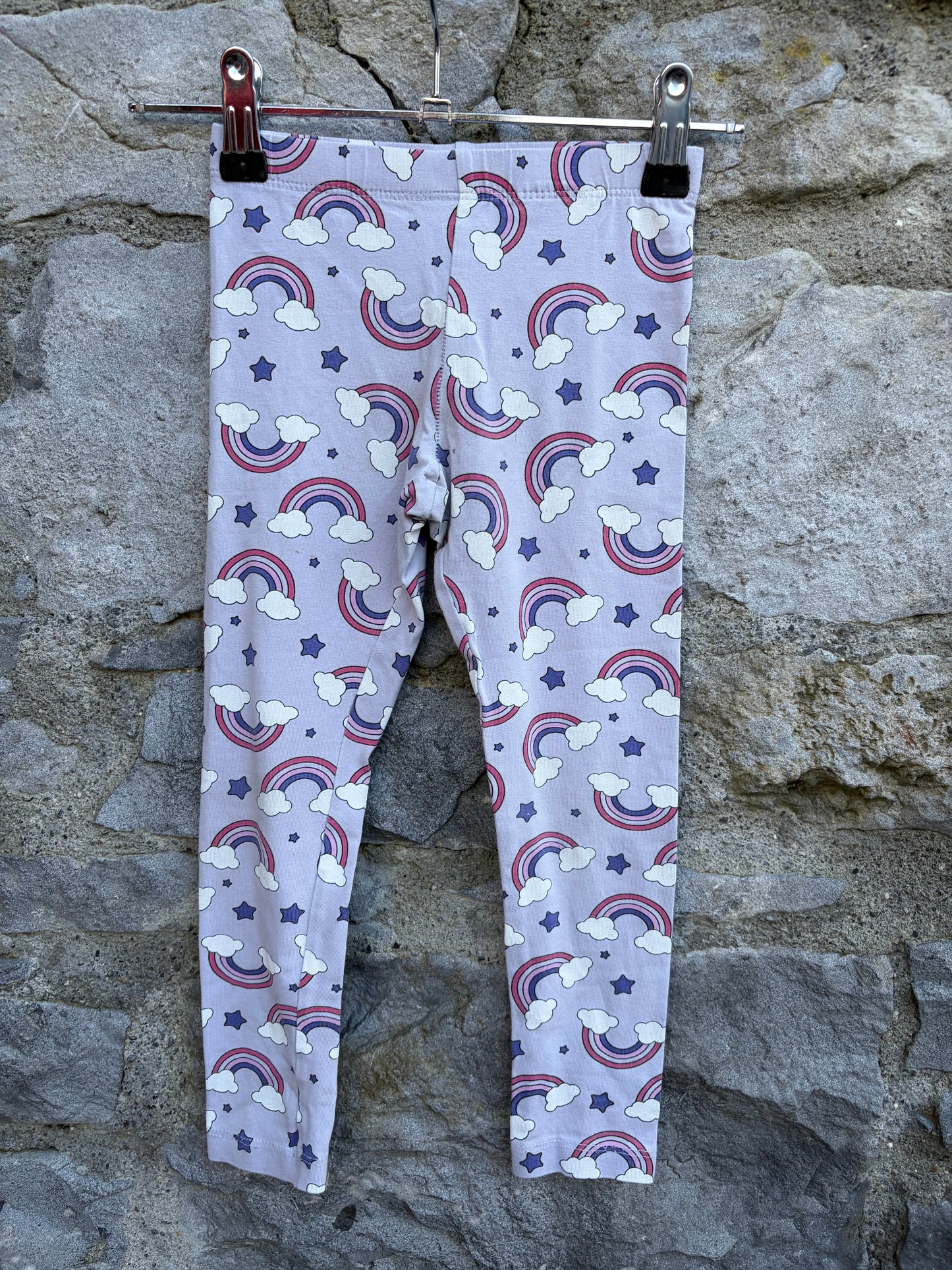 Rainbow pink leggings 3-4y (98-104cm)