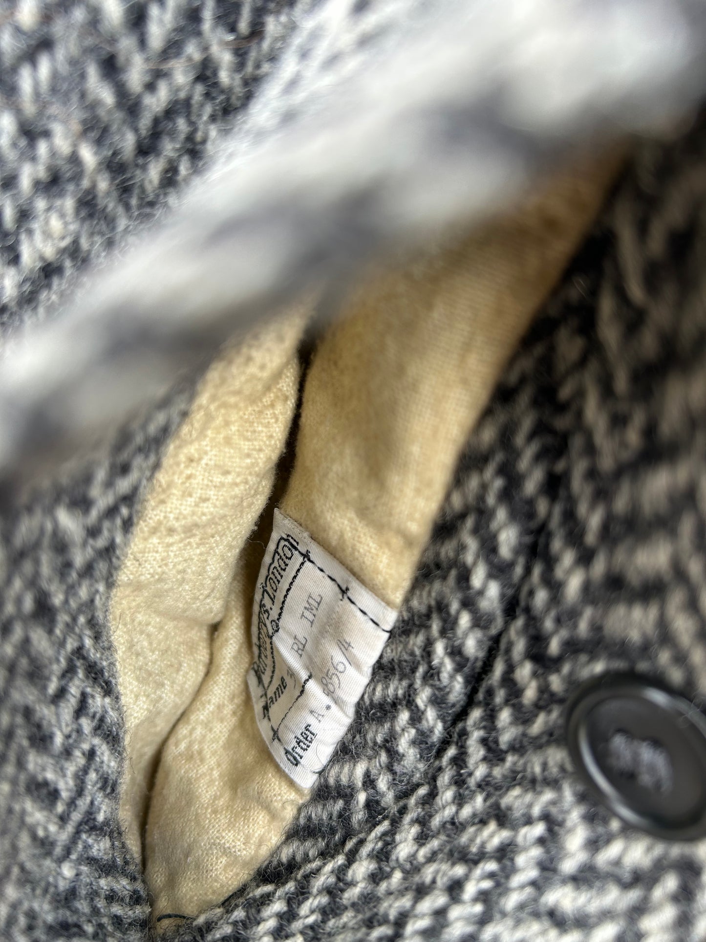 Tweed Wool Coat Medium