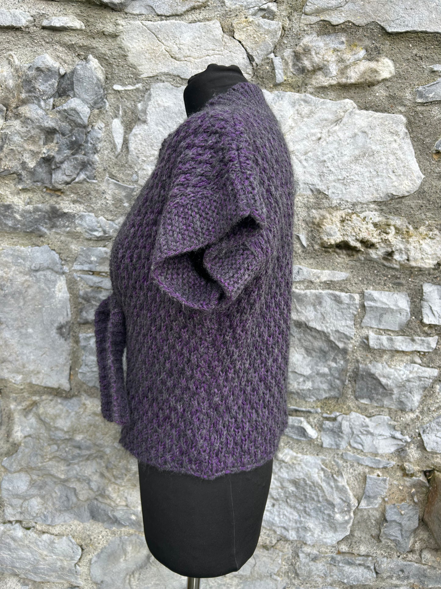 Purple woolly cardigan uk 12