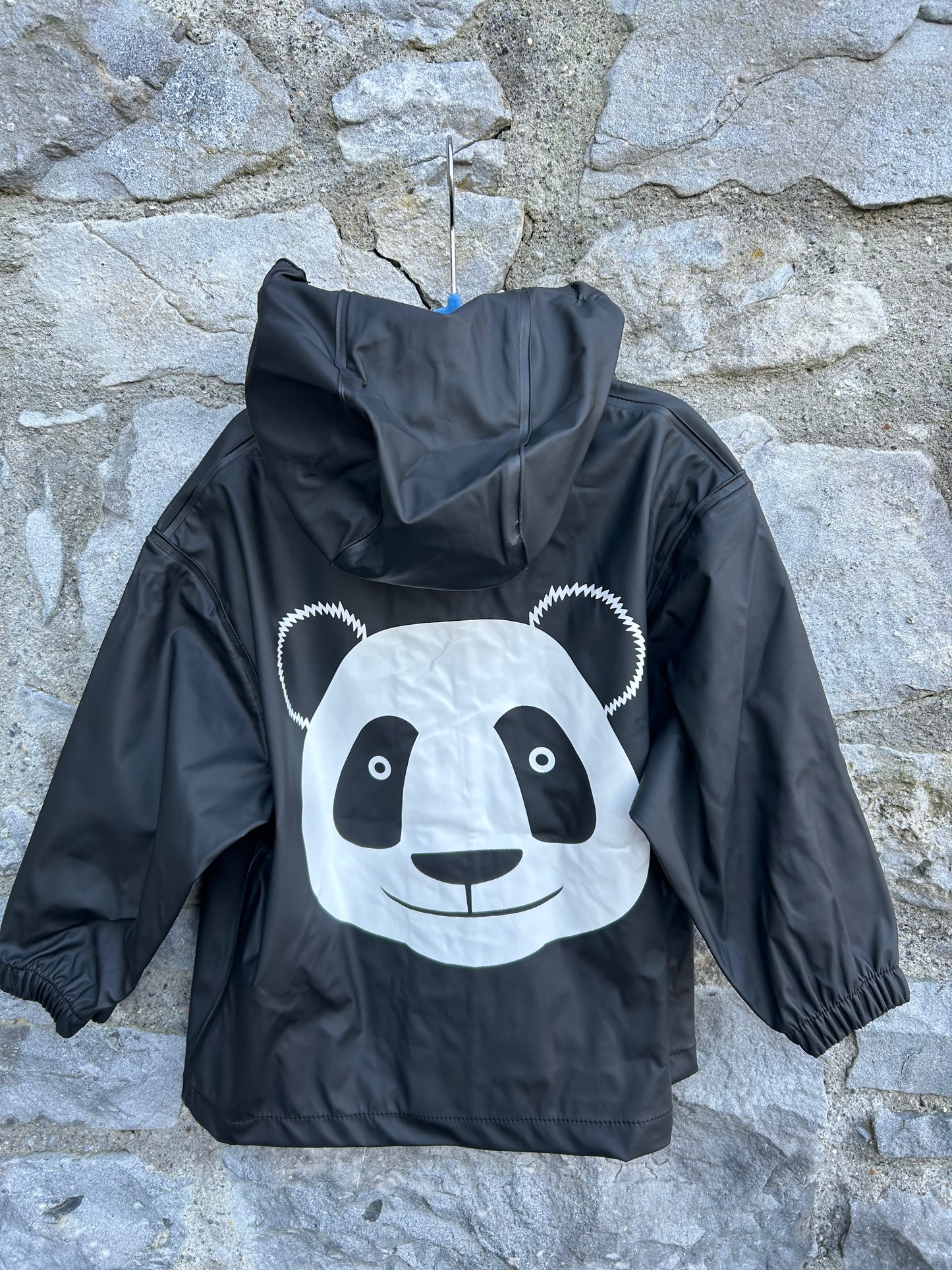 Black panda raincoat 2y (92cm)