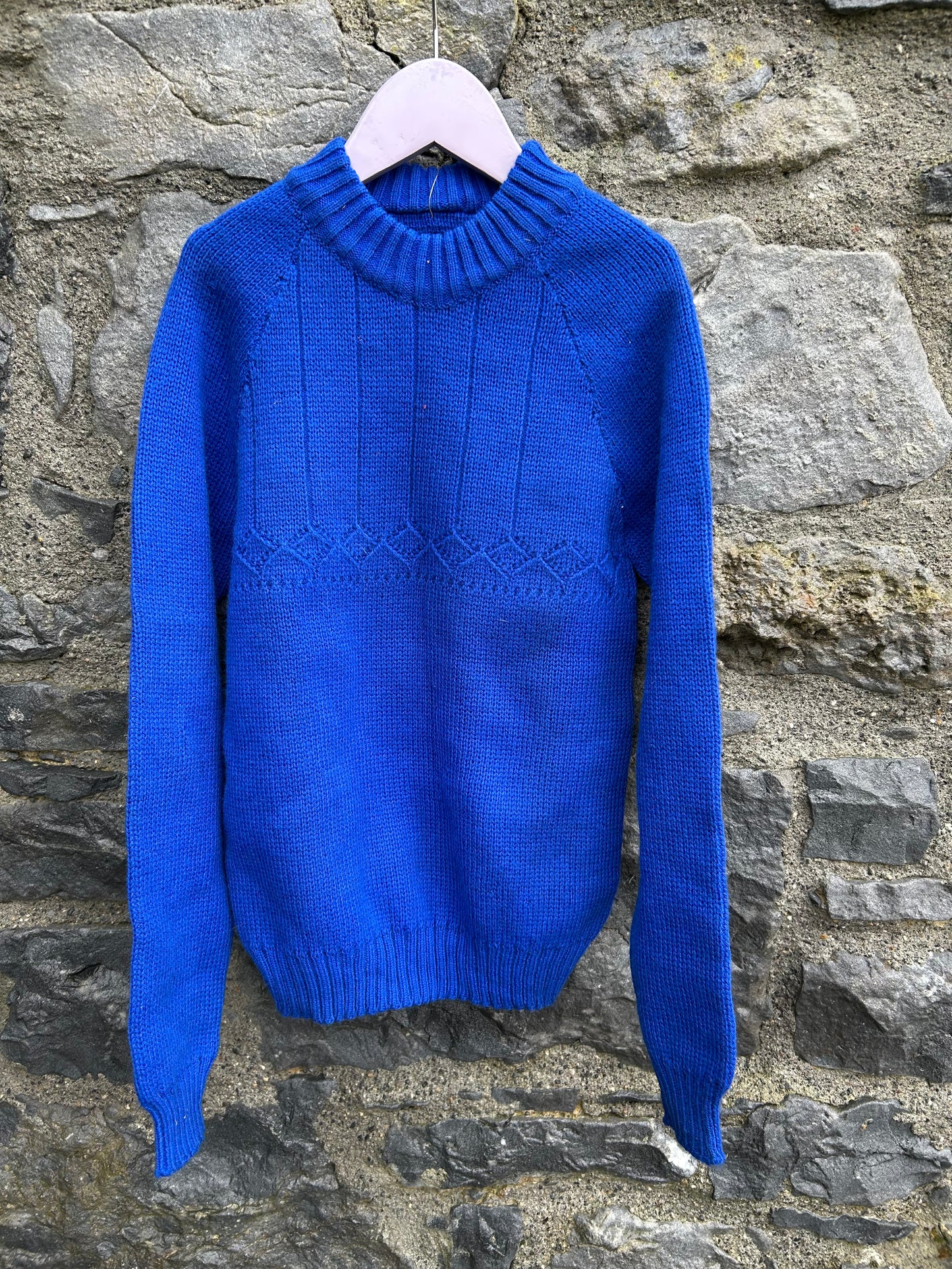 80s blue jumper 9-10y (134-140cm)