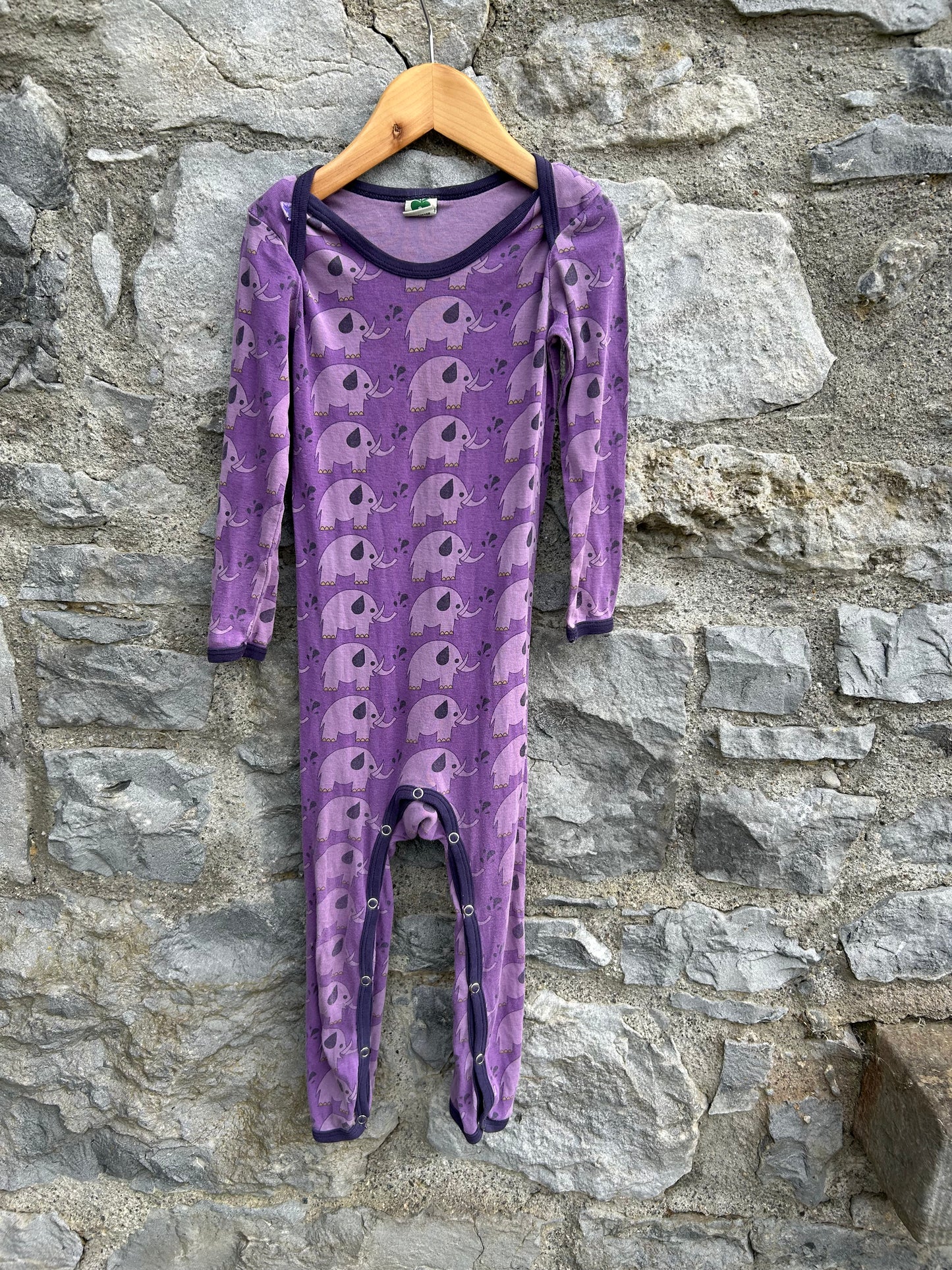 Purple elephant onesie 3y (98cm)