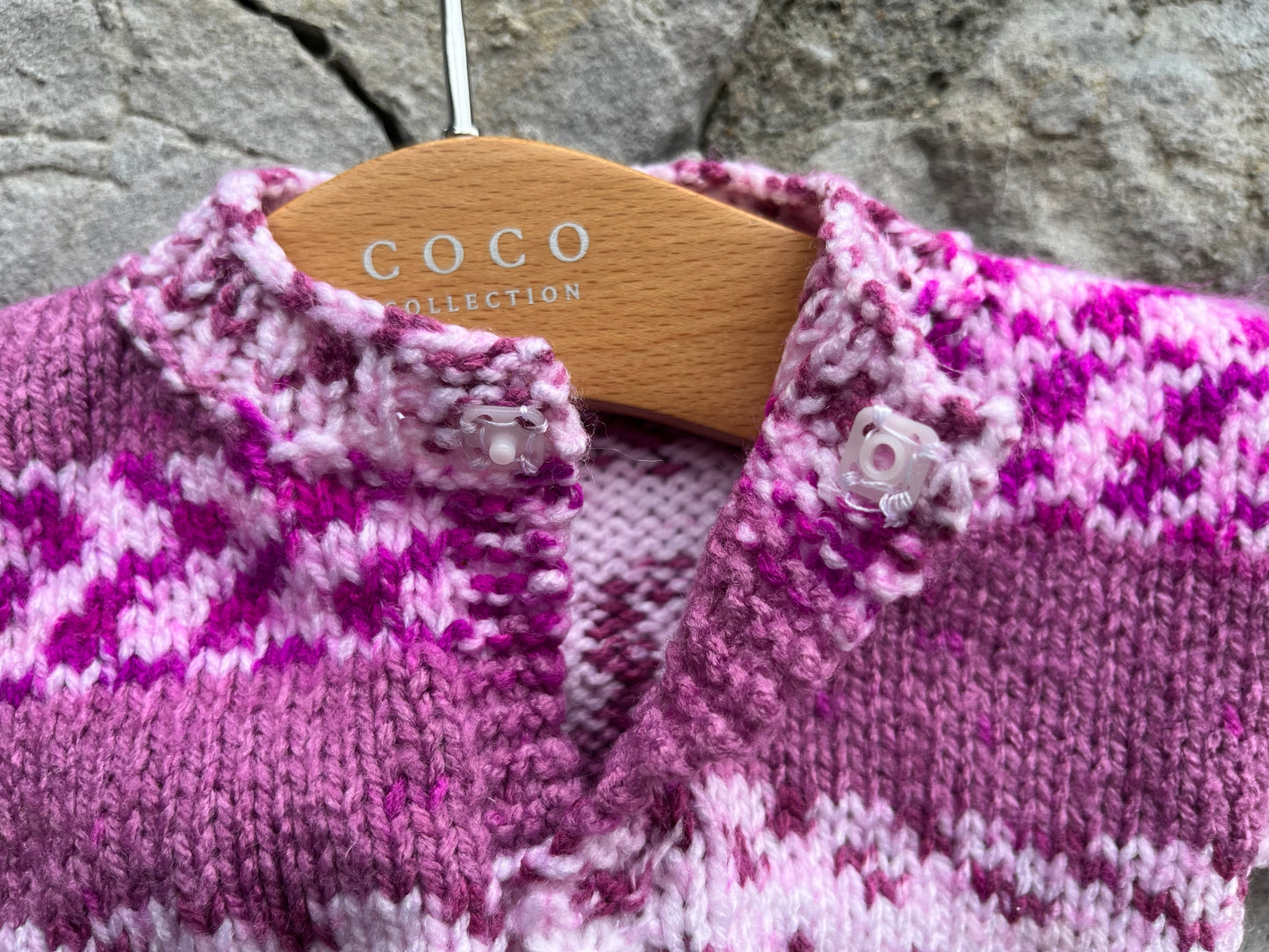 Pink cardigan Prem 2 (3.5 - 5.5lb)