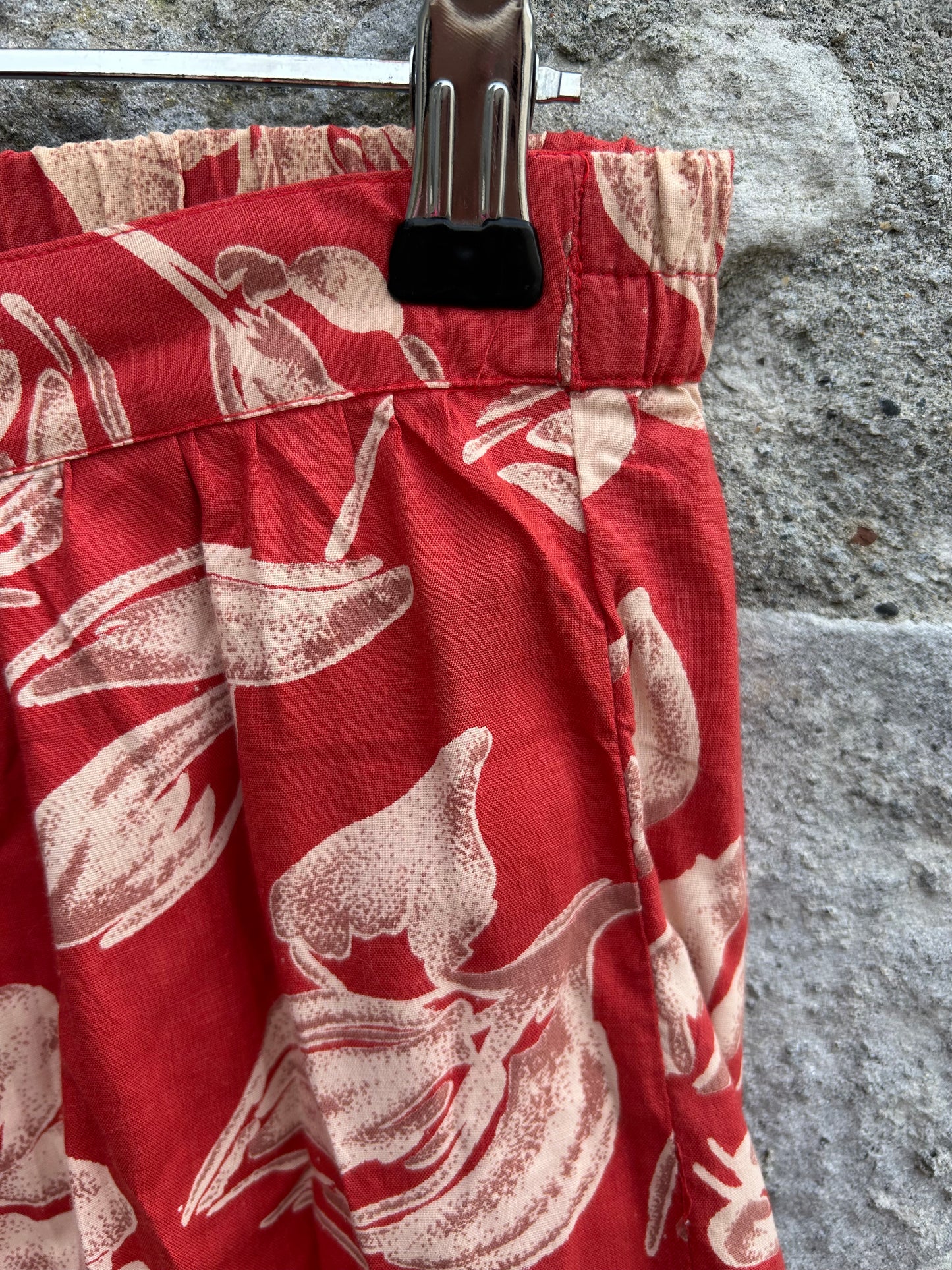 90s leaves maroon shorts uk 16-18
