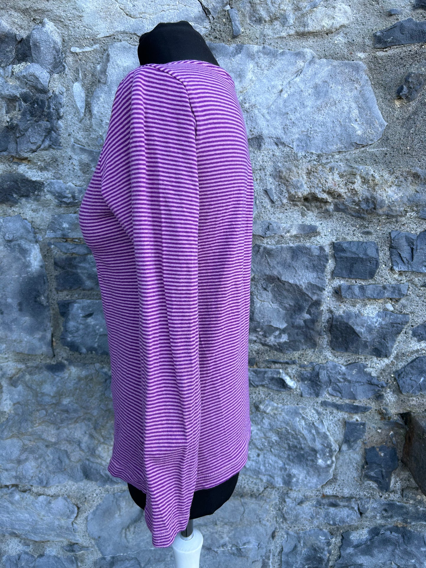 Purple stripy top uk 10