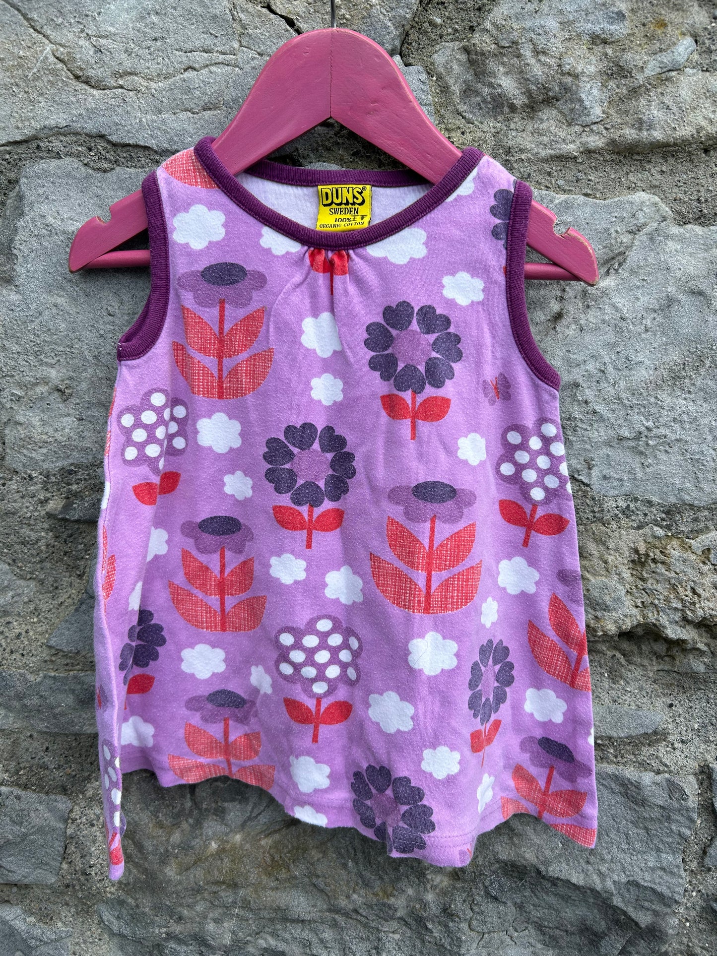 Pink flowers tunic 12-18m (80-86cm)