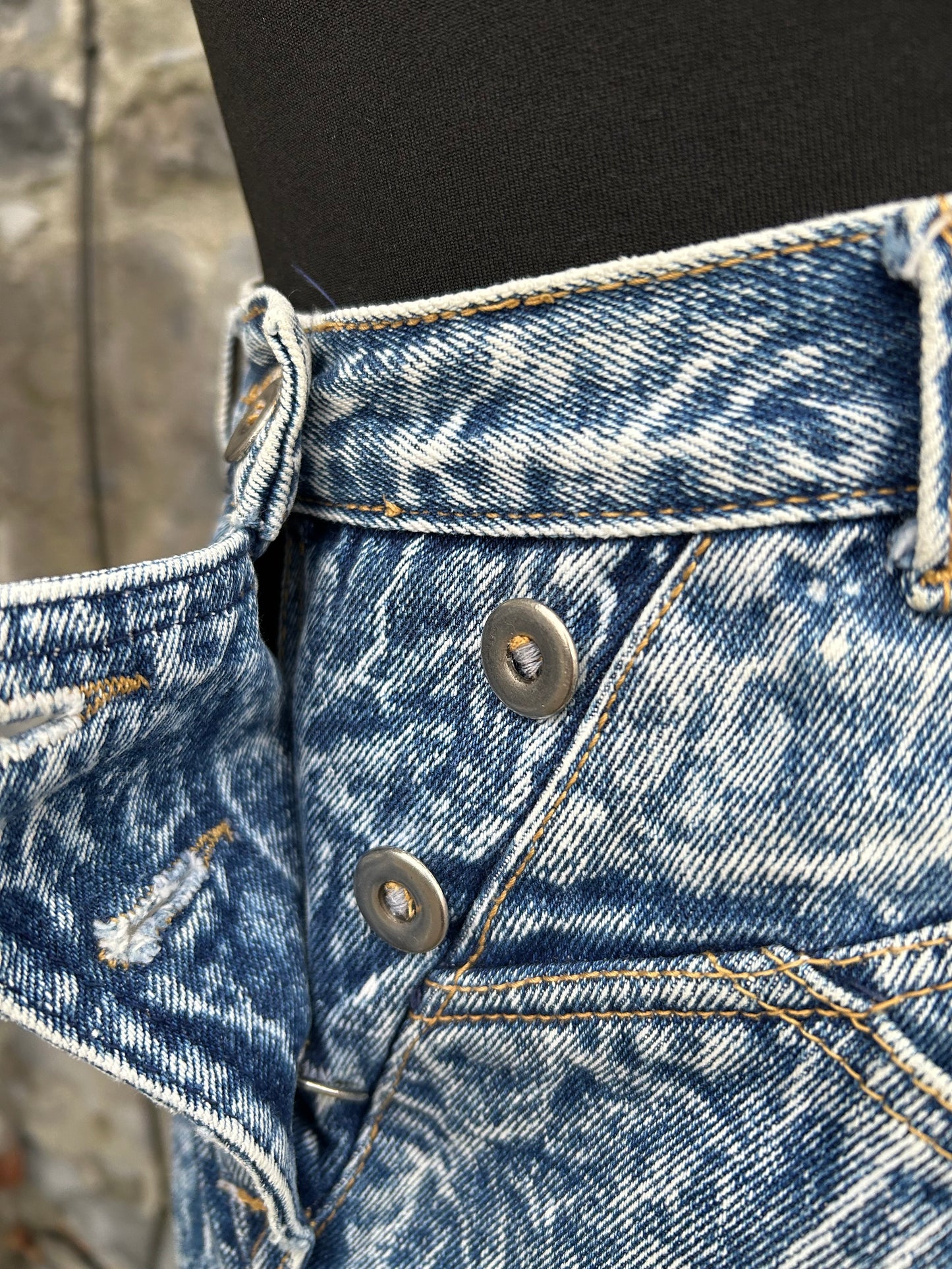 80s denim pencil skirt uk 6-8