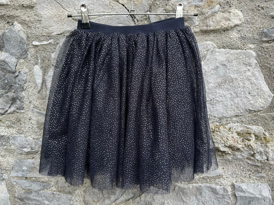 Black sparkly tulle skirt  7-8y (122-128cm)