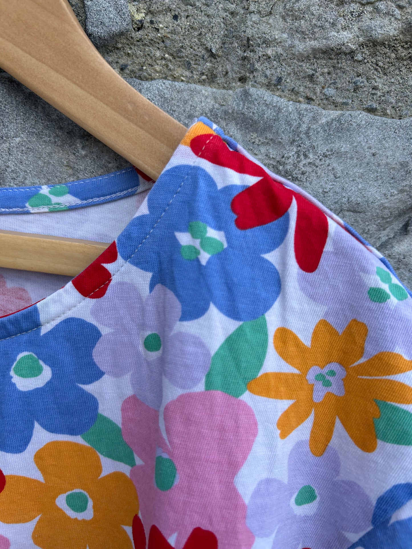 Colourful flowers dress 6-7y (116-122cm)