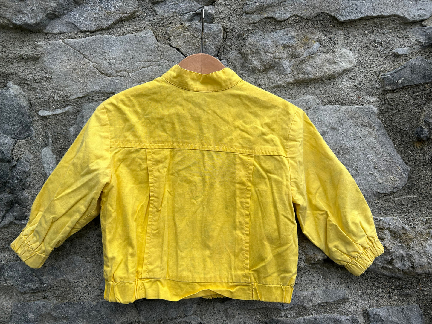 80s yellow fruit jacket 12-18m (80-86cm)