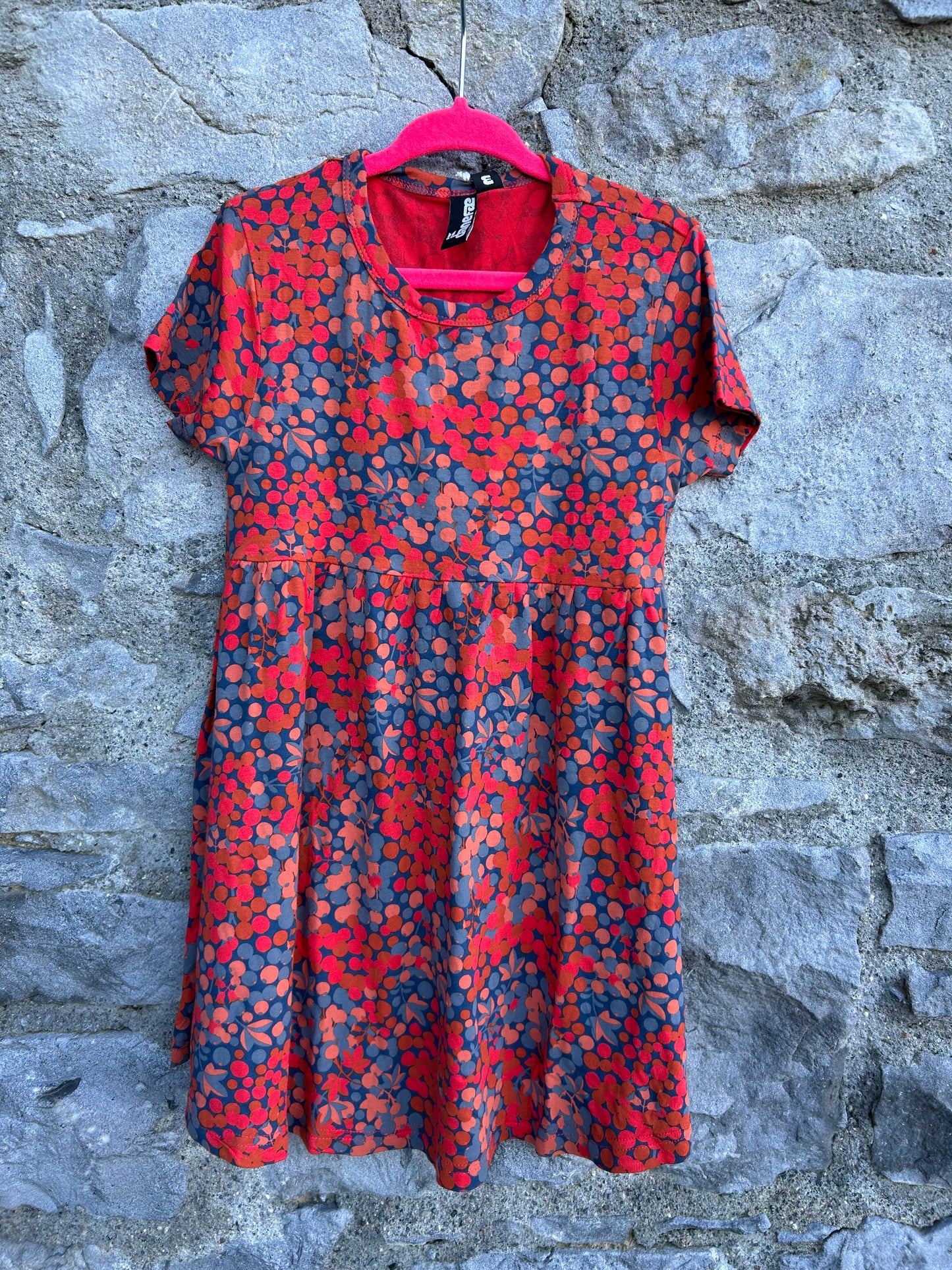 Berries Red&blue dress 3-4y (98-104cm)