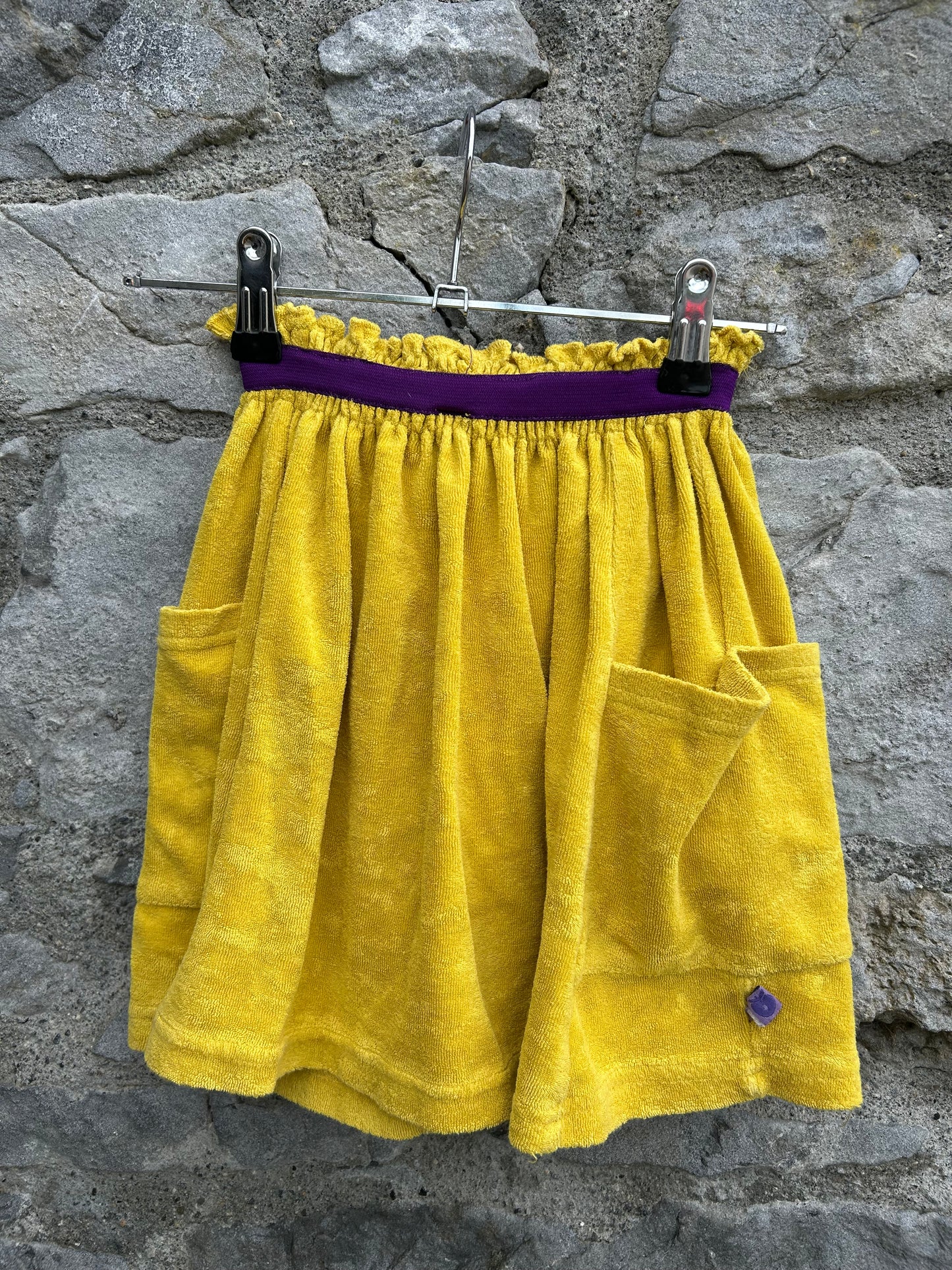 Yellow velour skirt 4-5y (104-110cm)