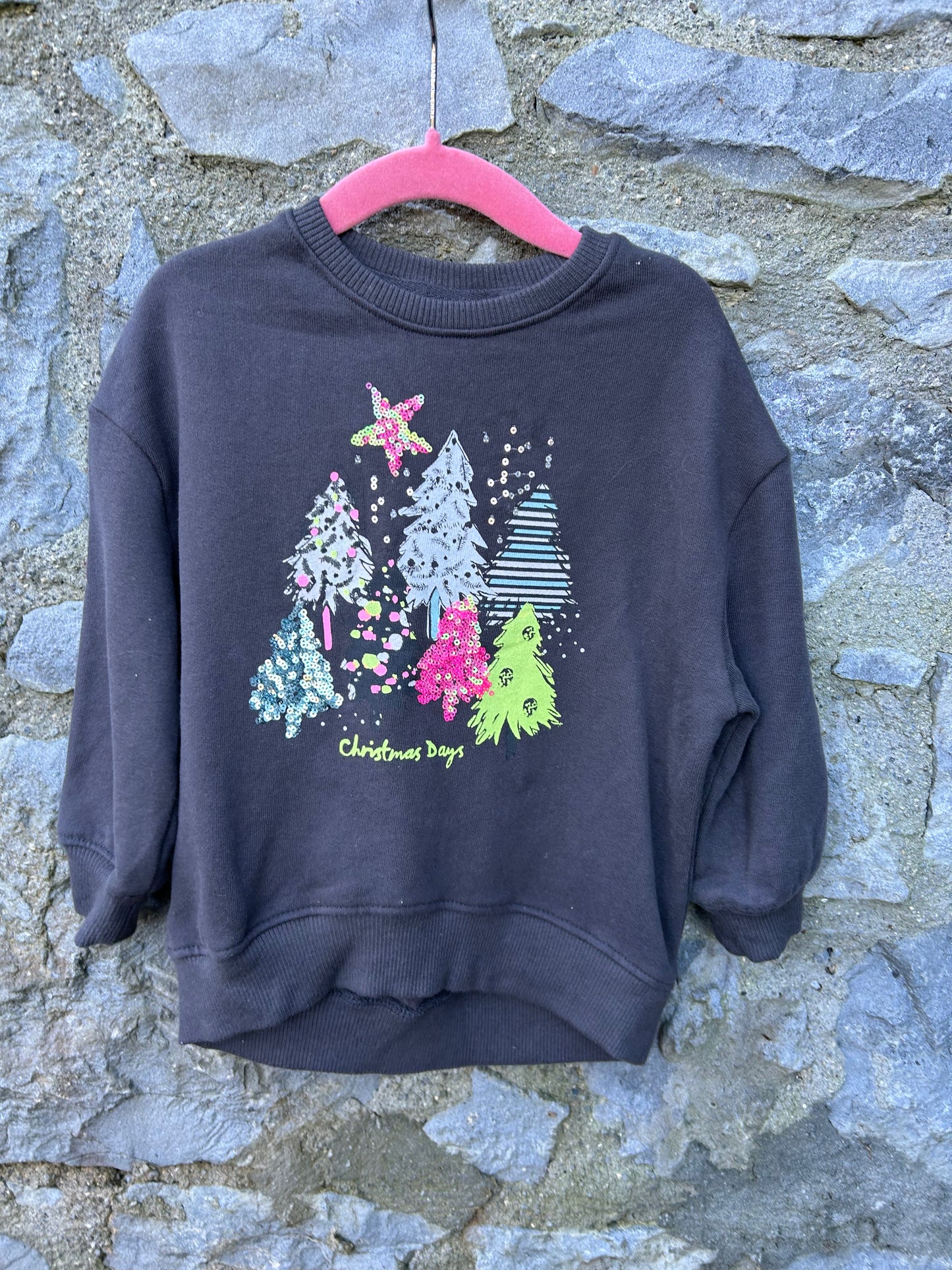 Christmas days grey sweatshirt 2-3y (92-98cm)
