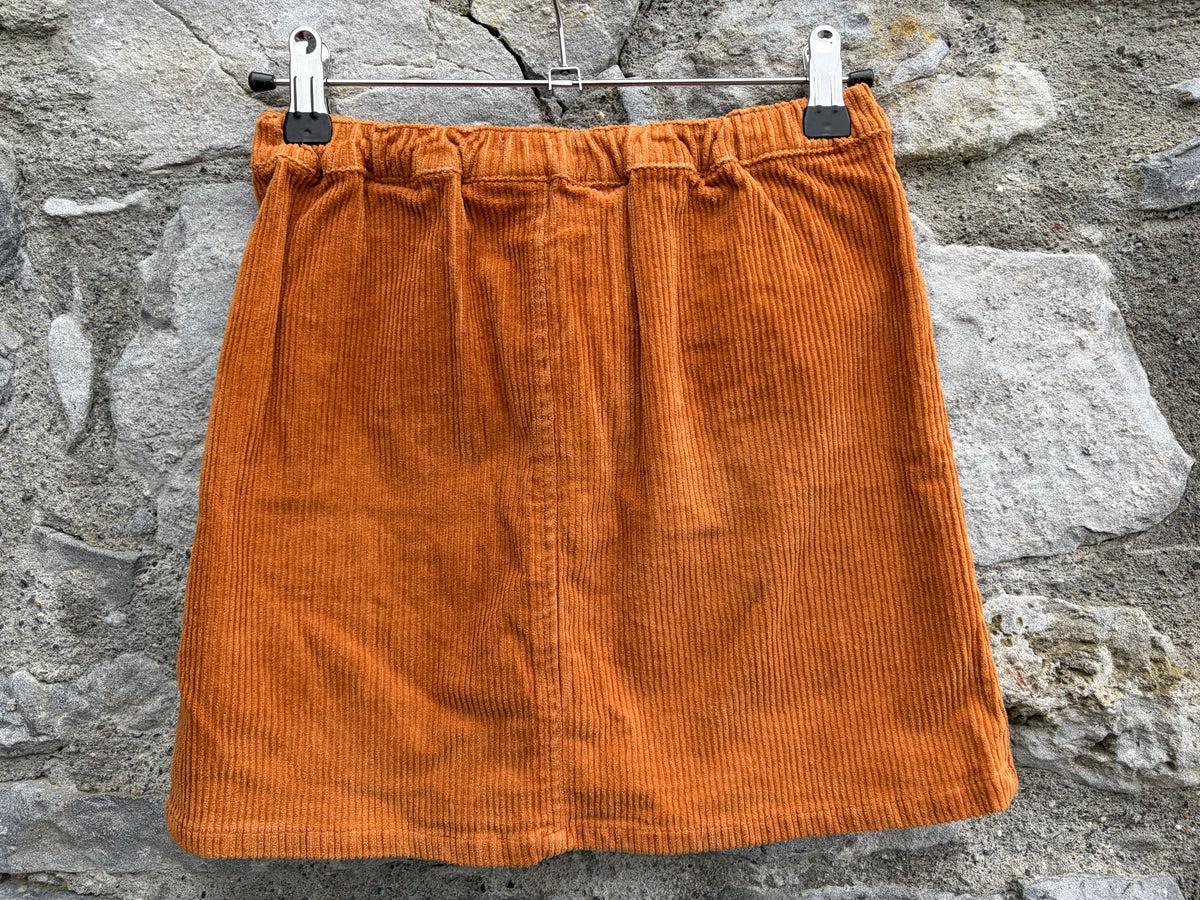 Brown cord skirt 9-10y (134-140cm)
