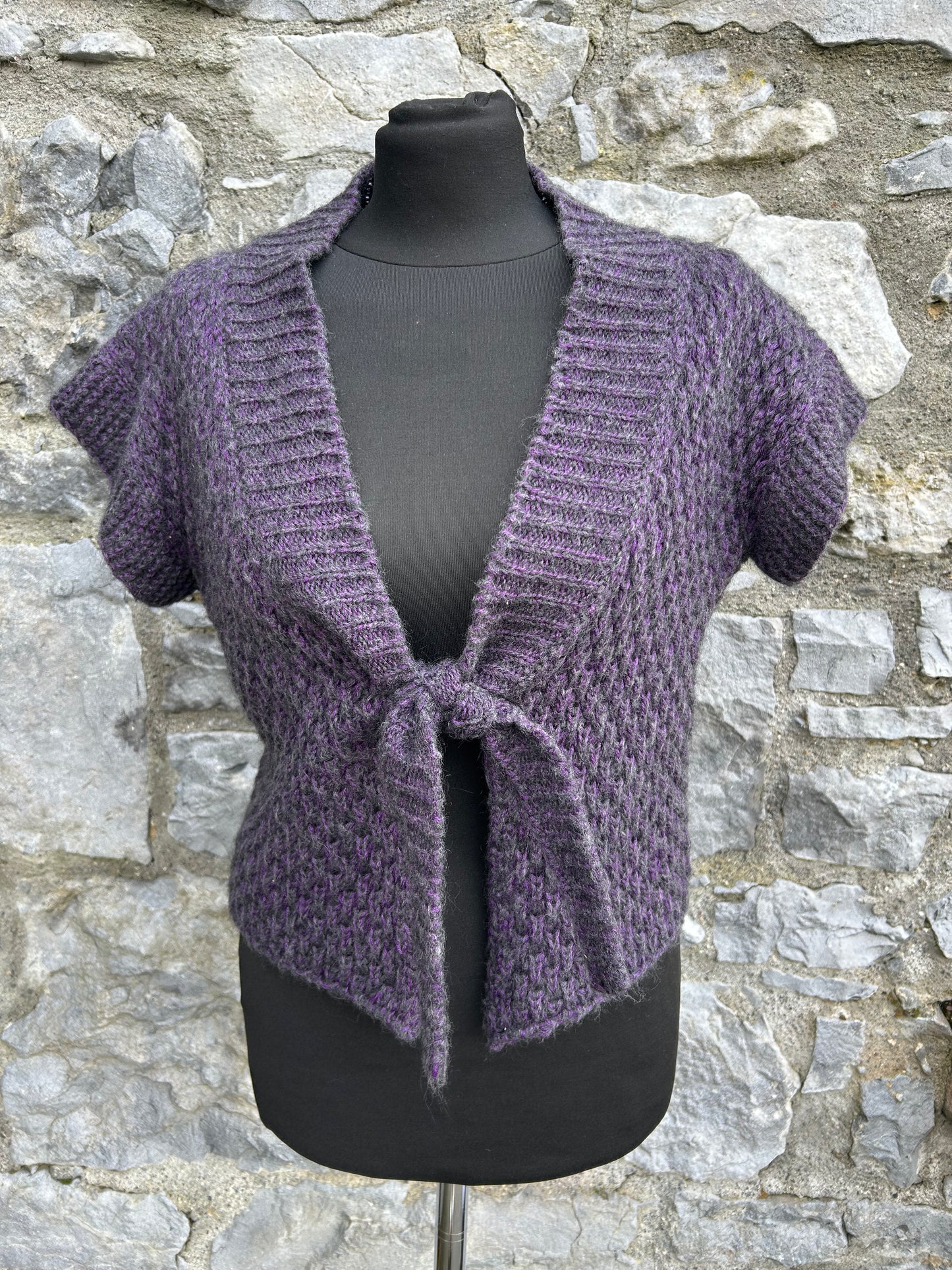 Purple woolly cardigan uk 12