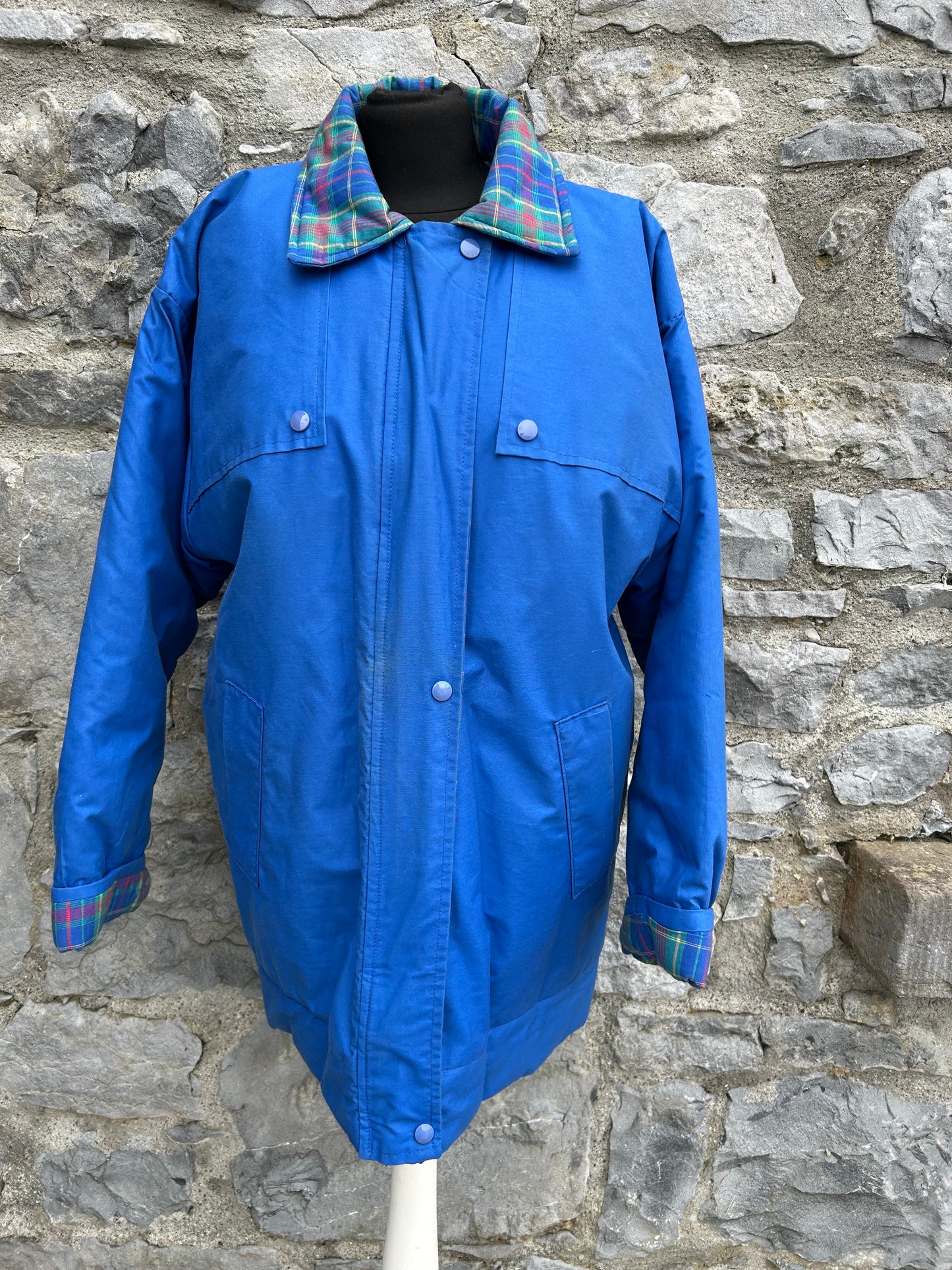 90s blue jacket uk 12