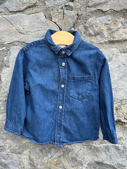Denim shirt  18-24m (86-92cm)