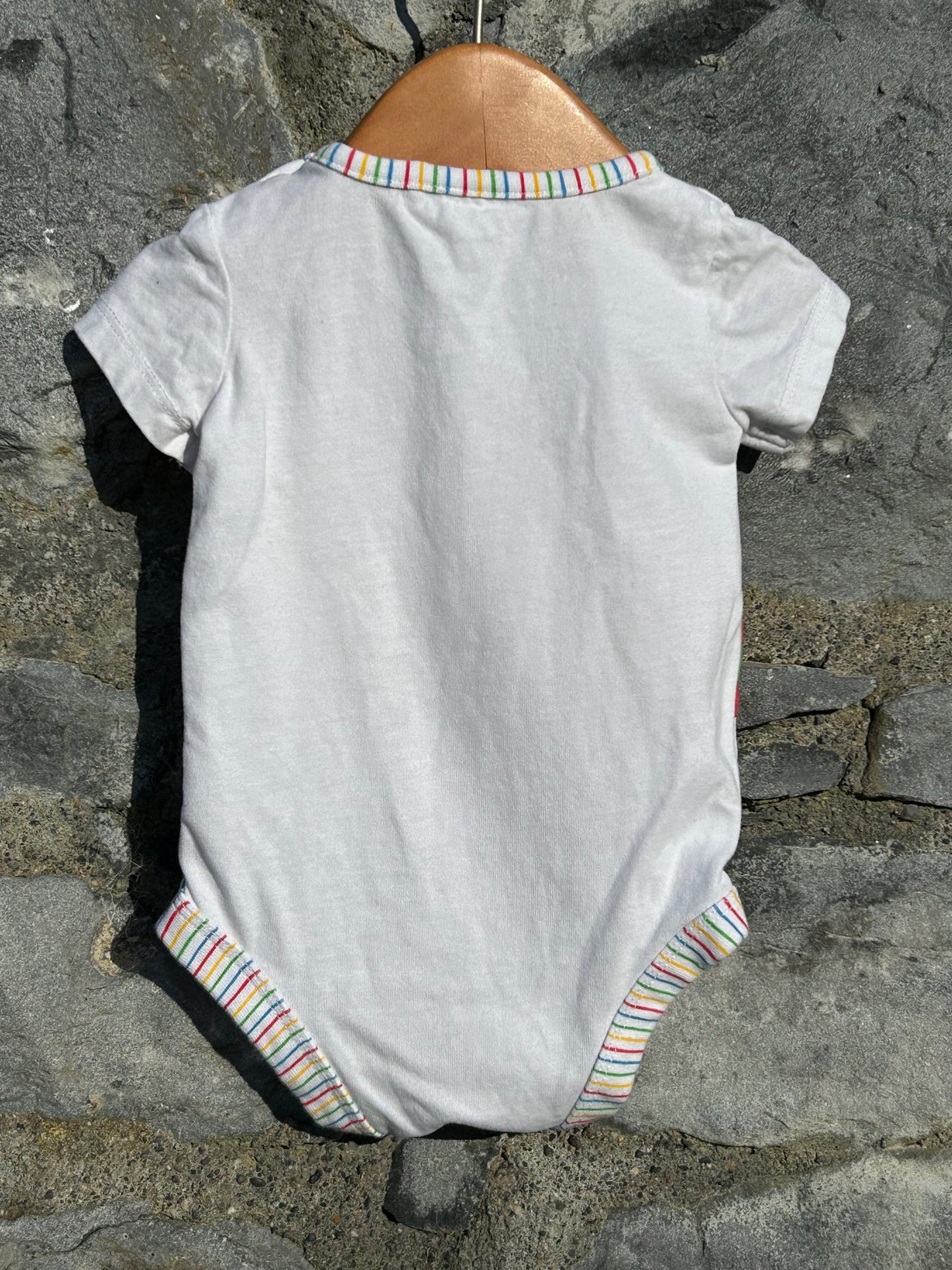 Elmer white vest 0-3m (56-62cm)