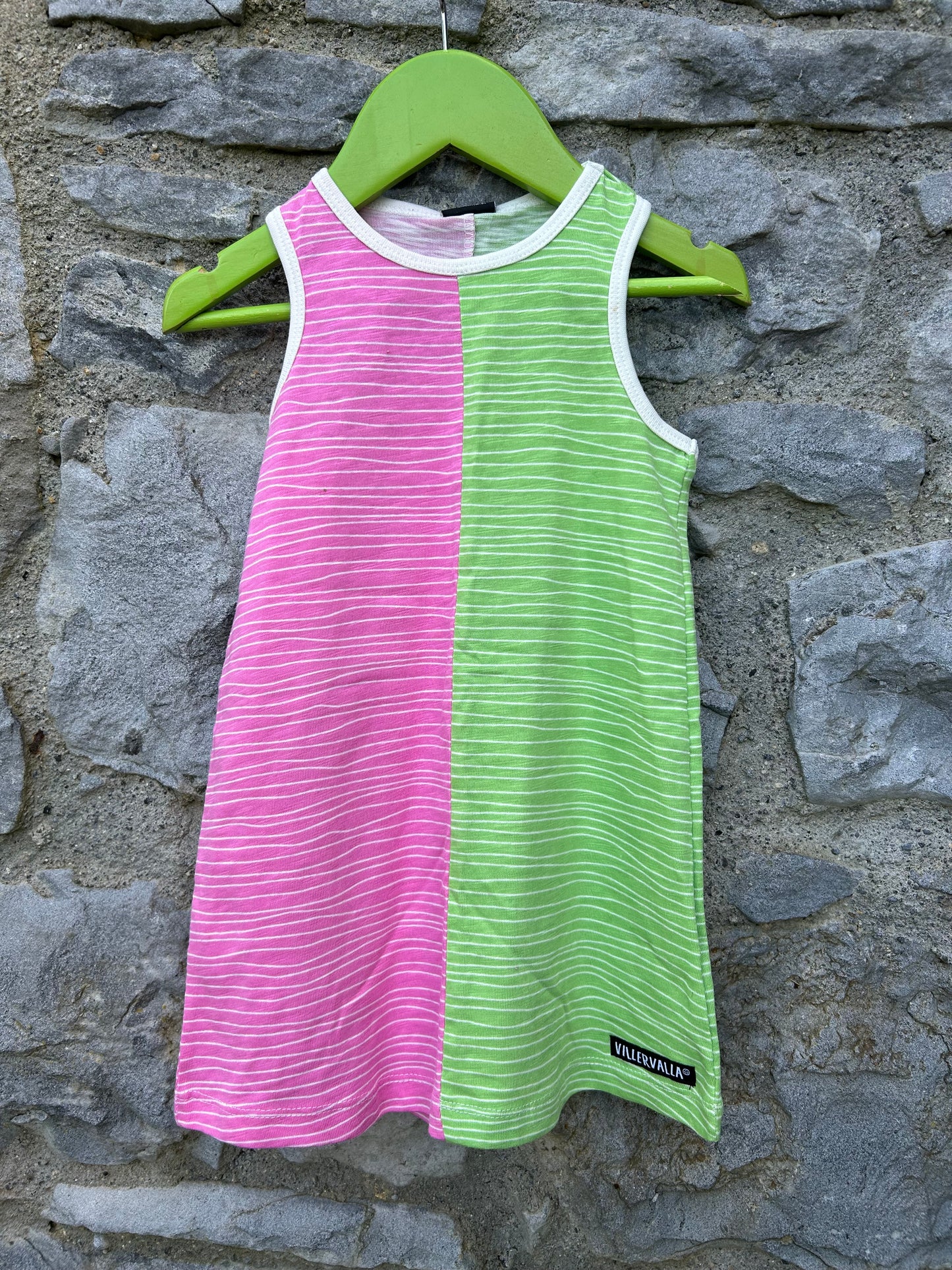 Pink&green dress 18m (86cm)