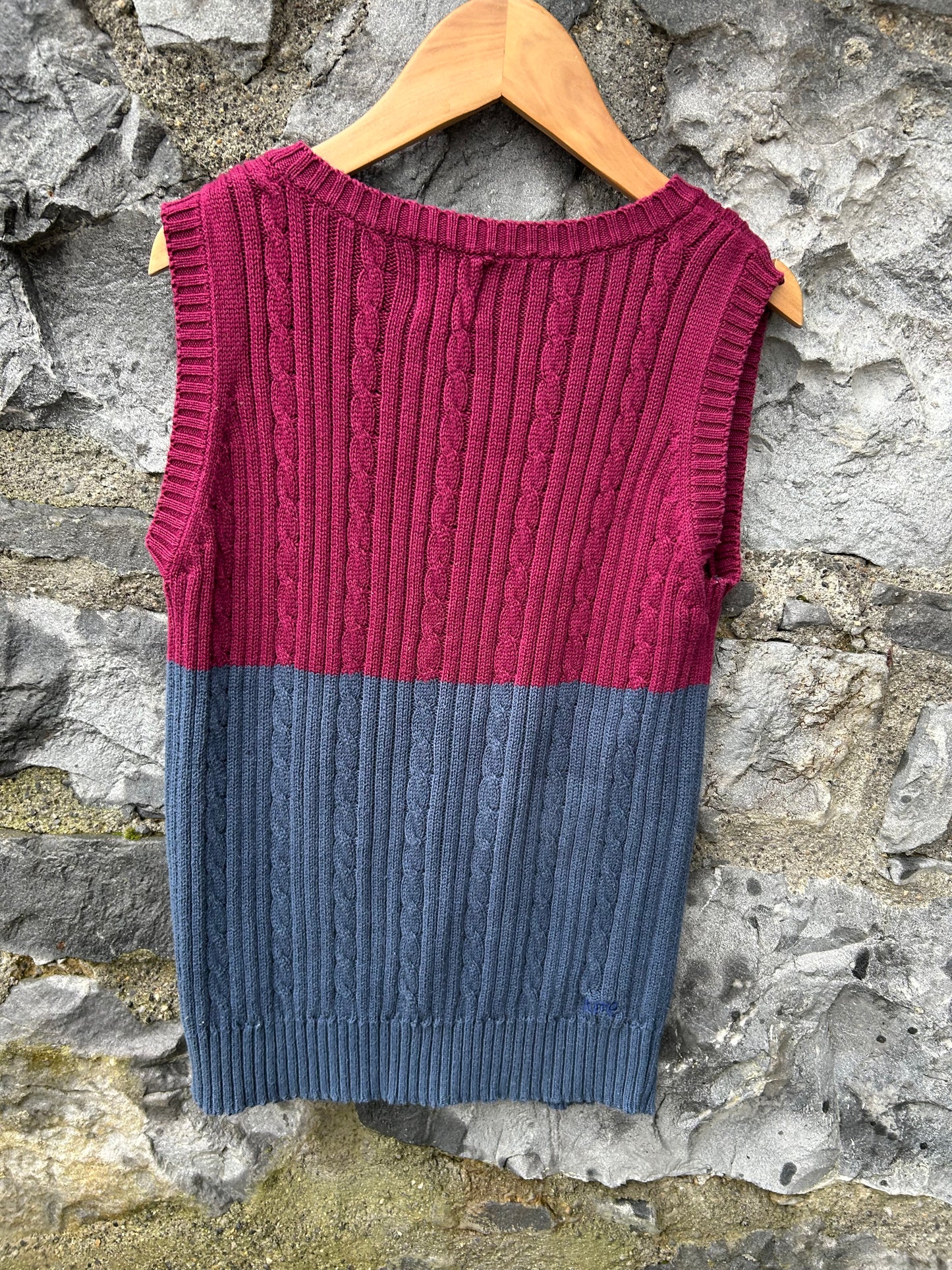 Purple&grey gilet 7y (122cm)