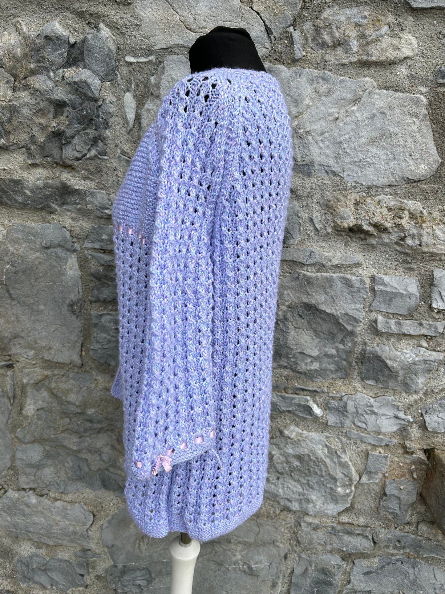 Lilac open cardigan uk 8-10