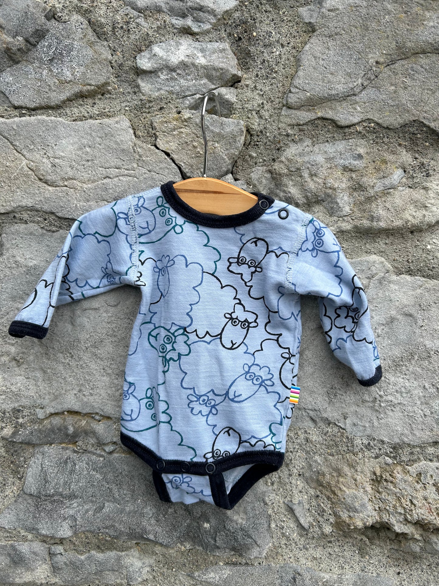 Sheep blue woolly vest Newborn (50cm)