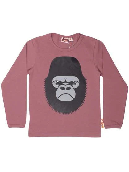 Angry gorilla dusty pink top 2-3y (92-98cm)