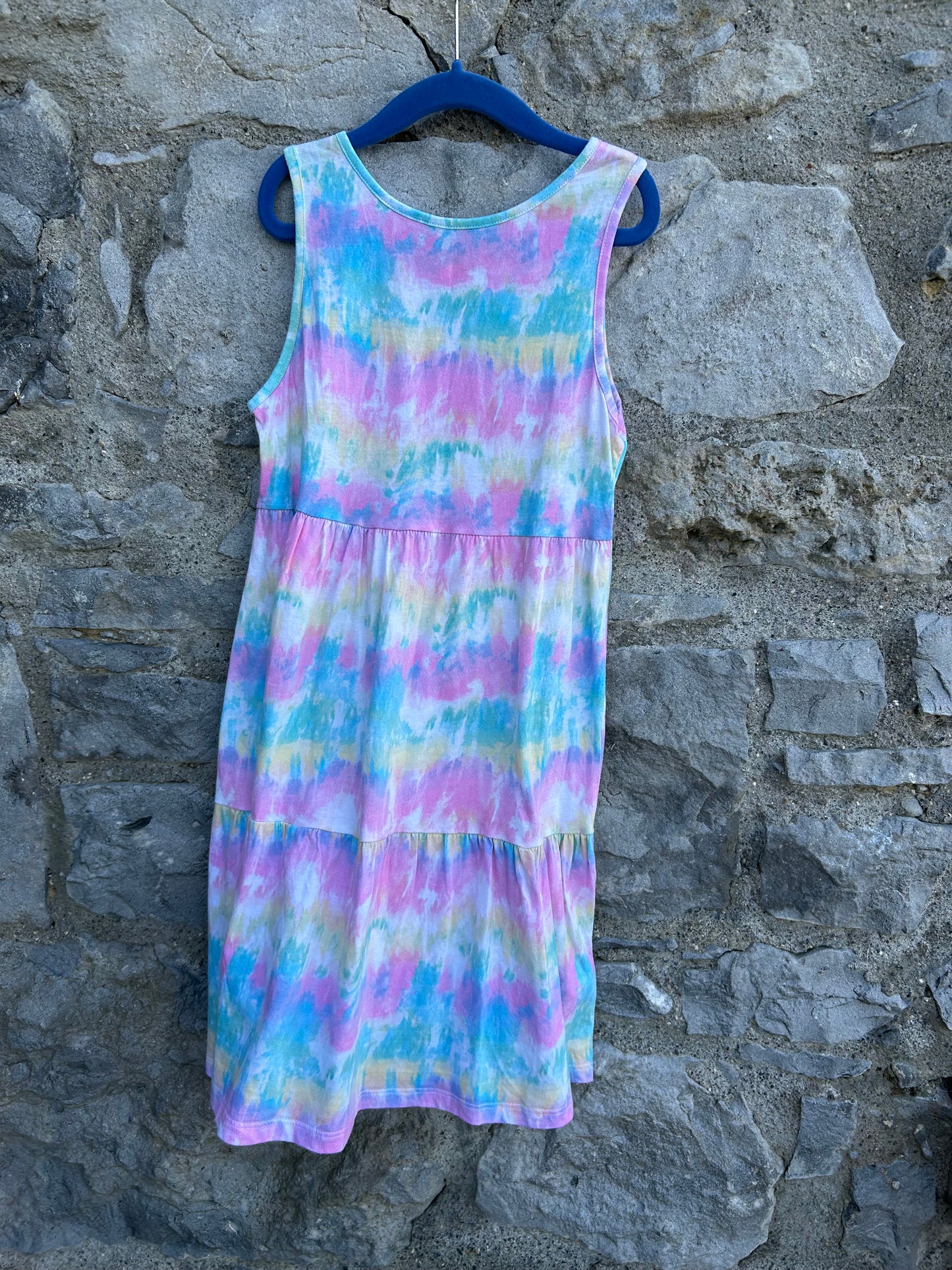 Tie dye colourful dress 10-11y (140-146cm)