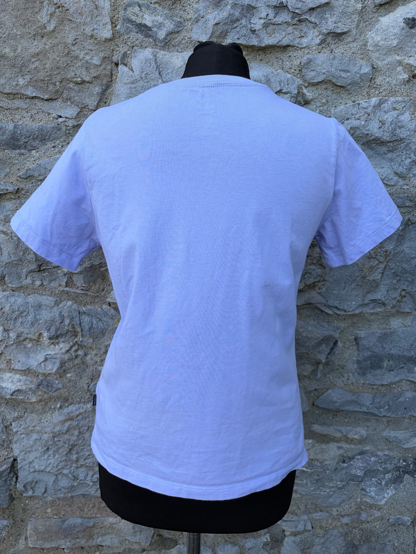 Lilac floral logo T-shirt uk 8