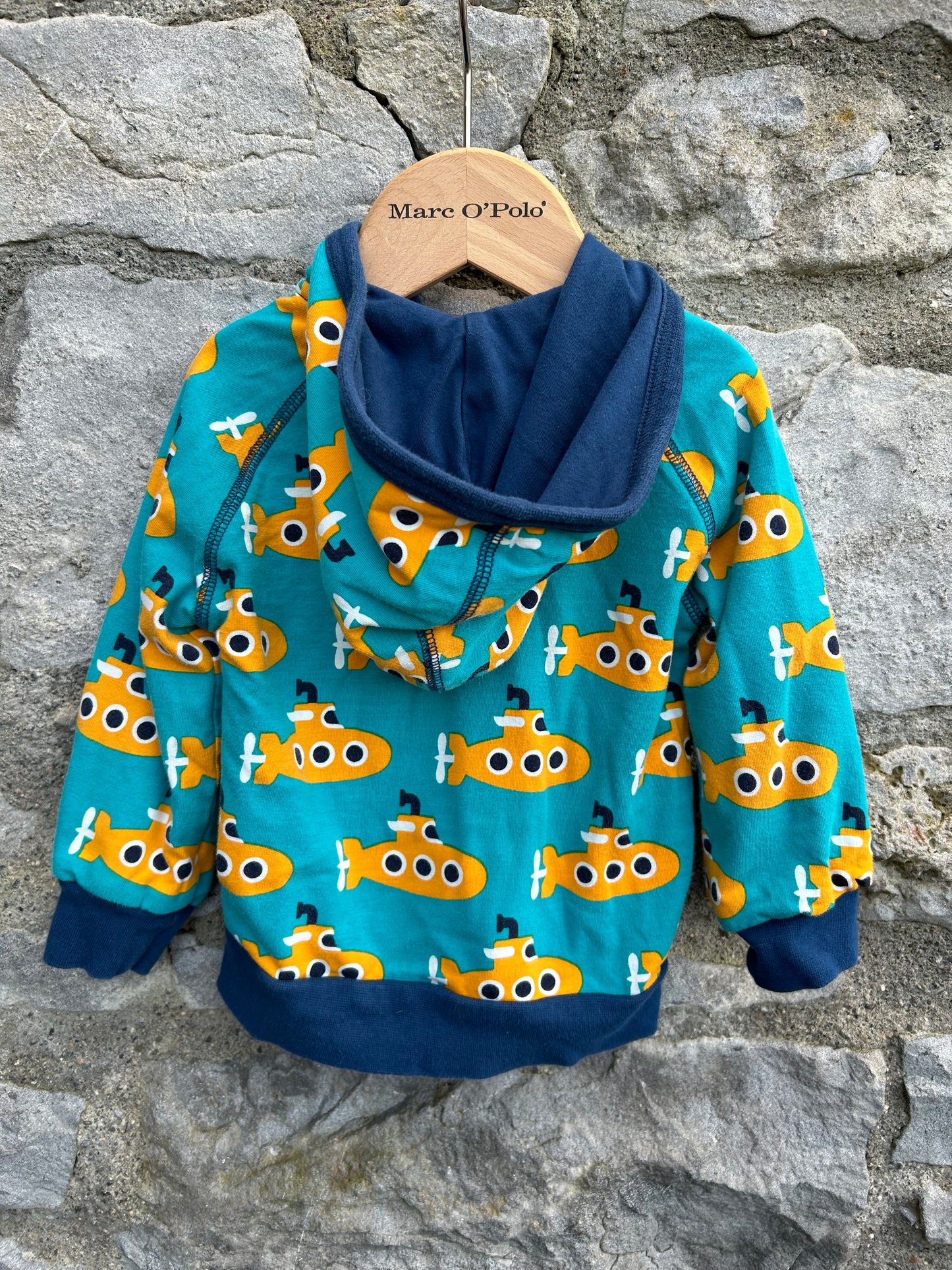 Yellow submarine hoodie 9-12m (74-80cm)