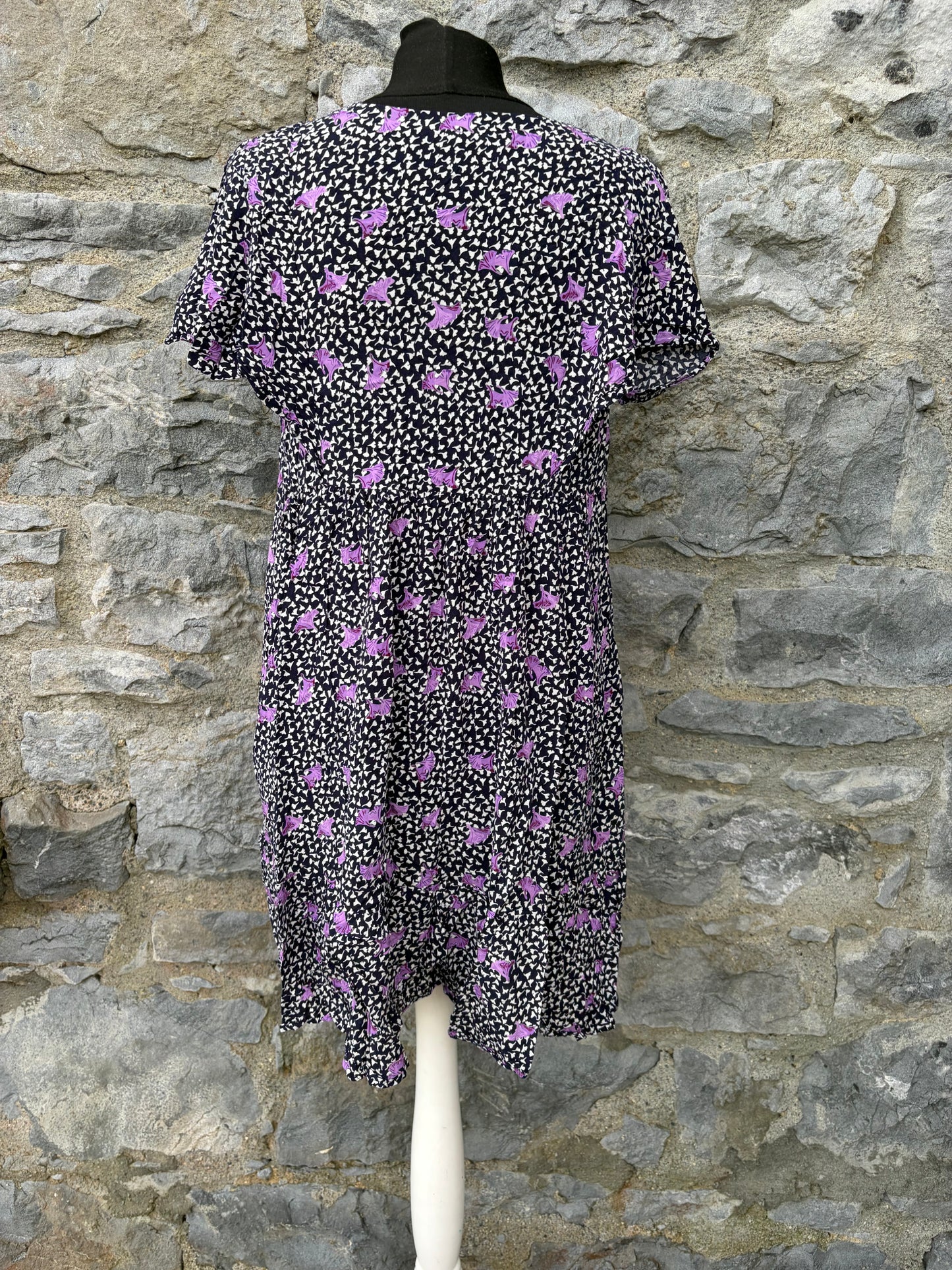 Maje Pensees Marine Parme floral dress uk 8-10