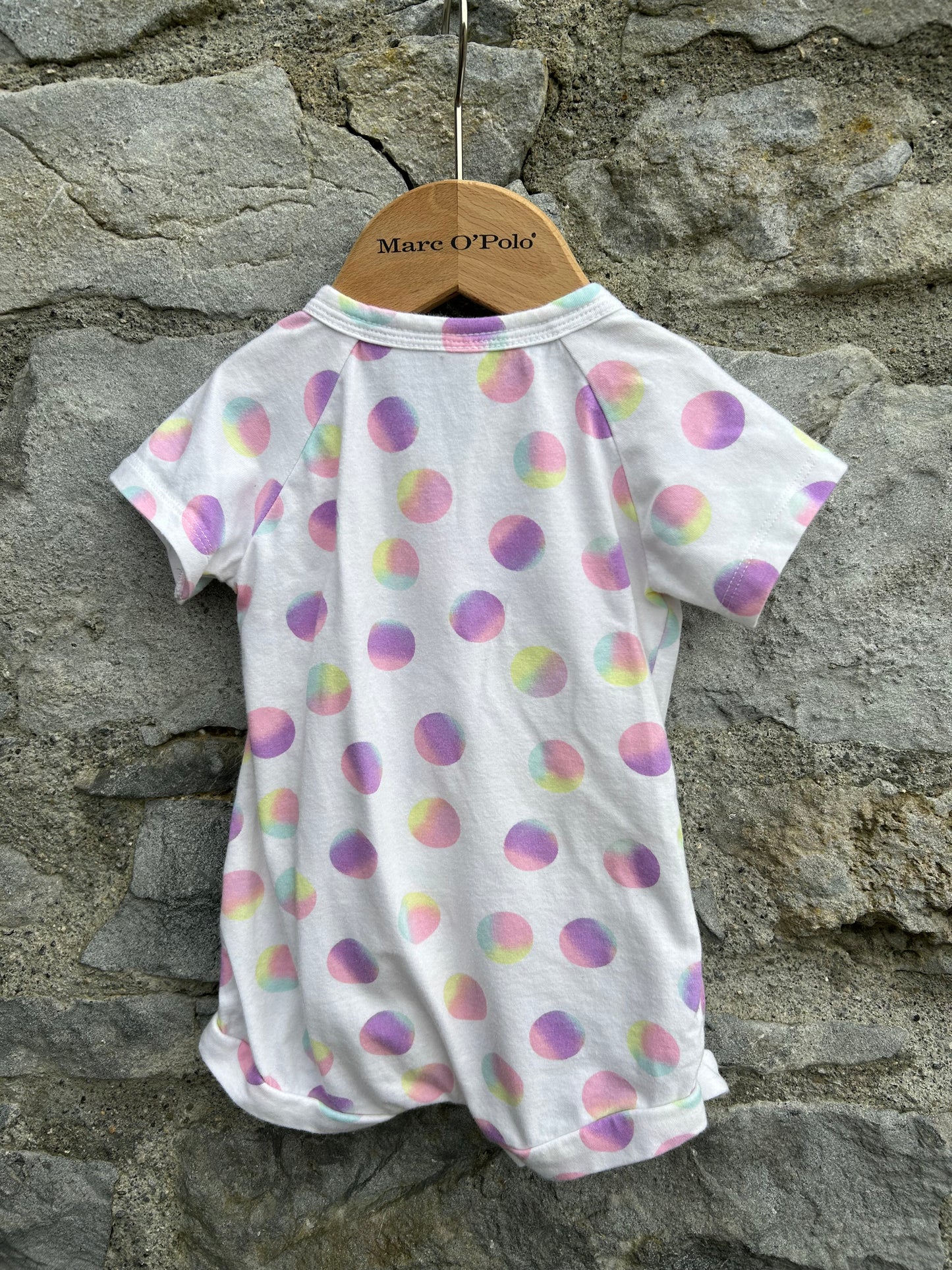 Big dots white rompers 3-6m (62-68cm)