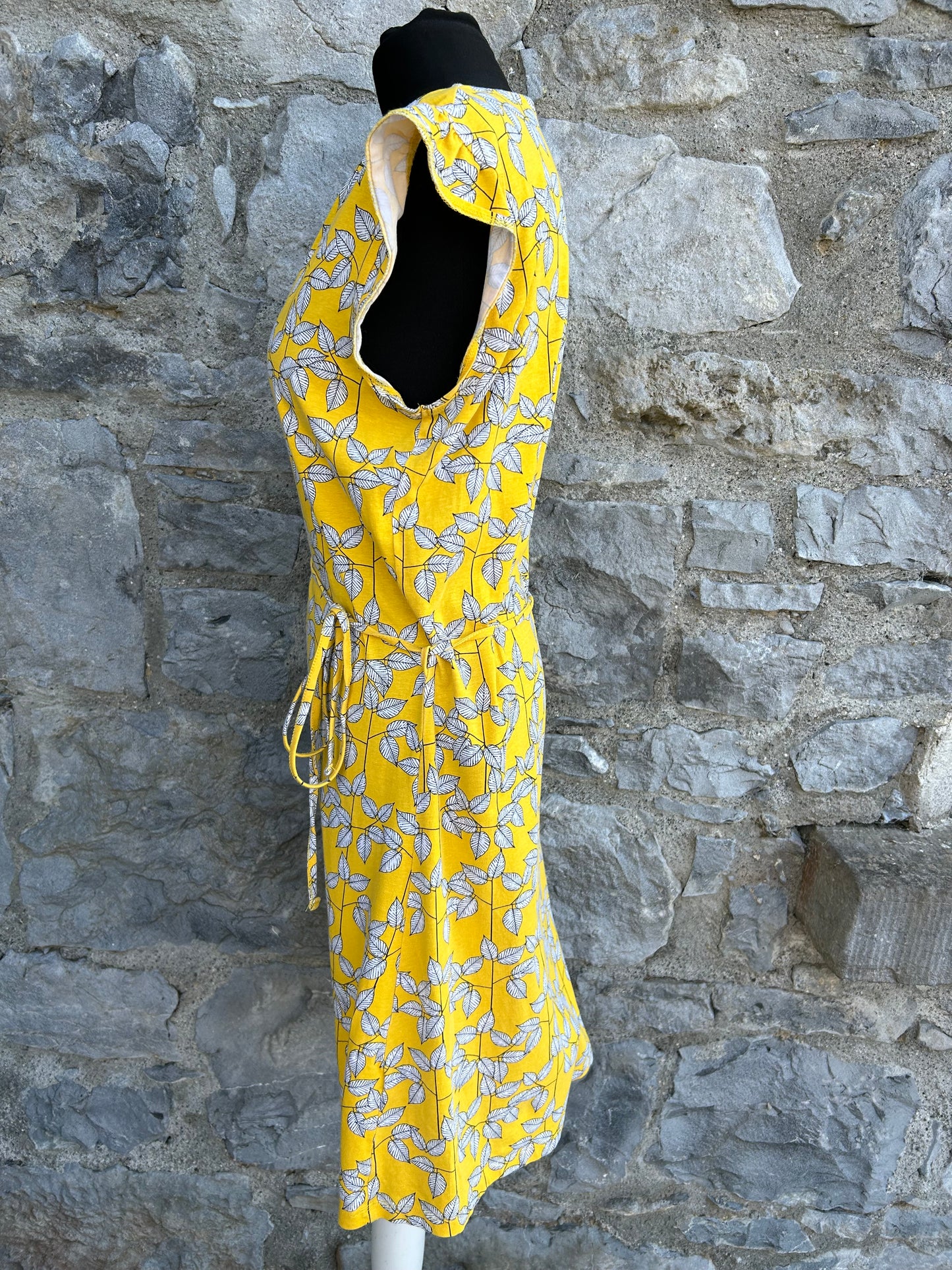 Yellow leaves dress uk 10