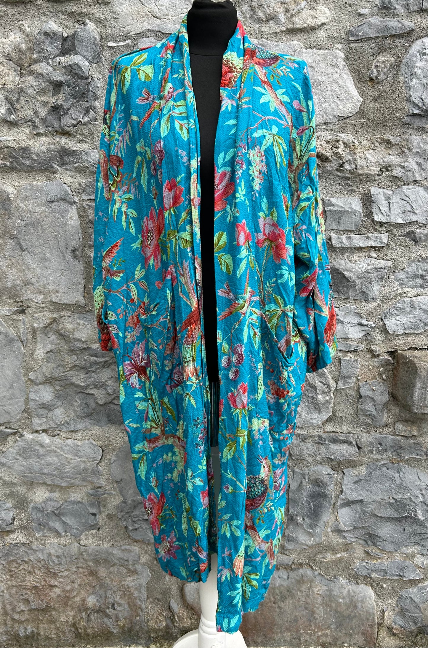 Birds teal gown uk 12-14