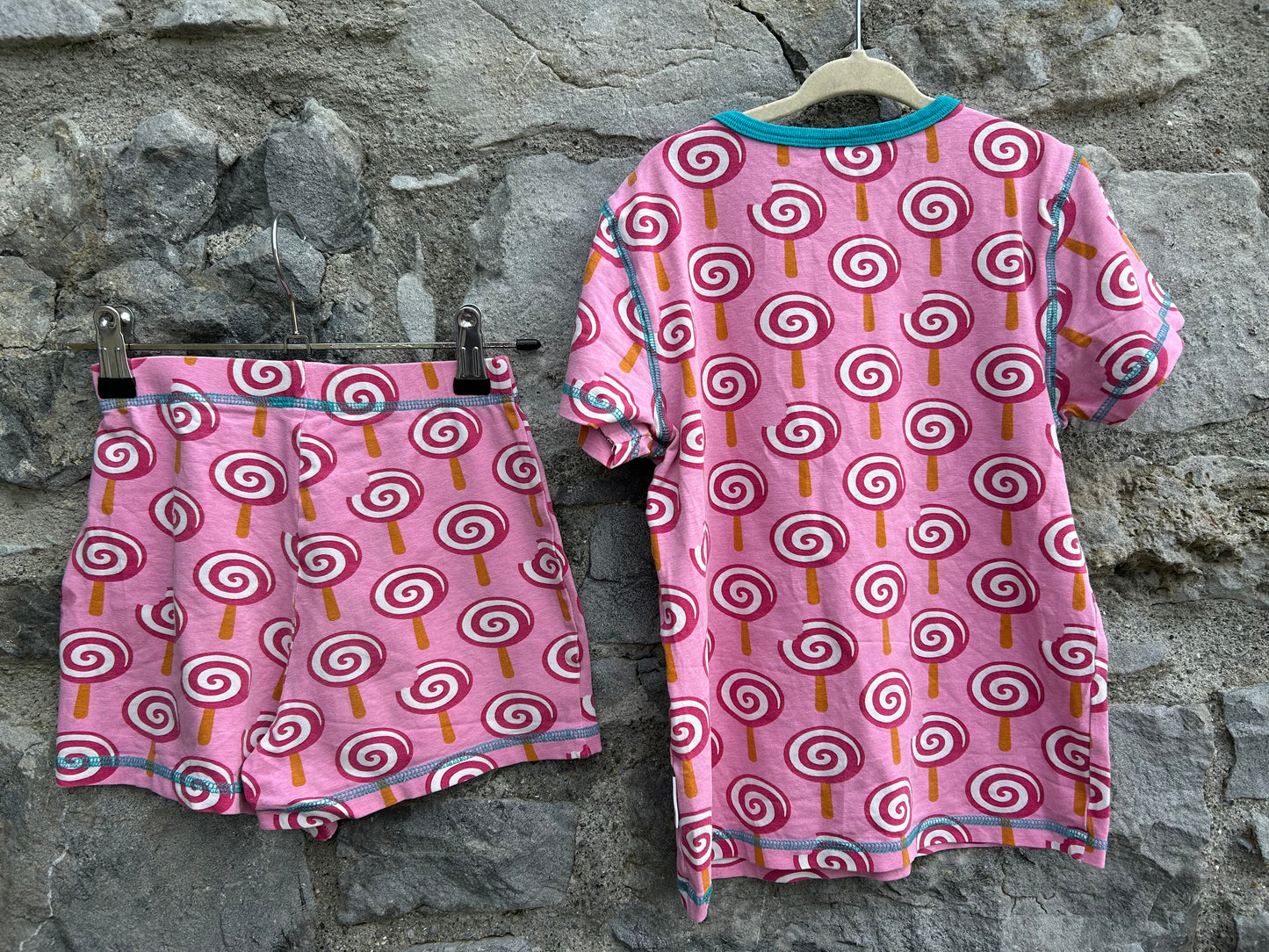 Lollipops pink pjs 7-8y (122-128cm)