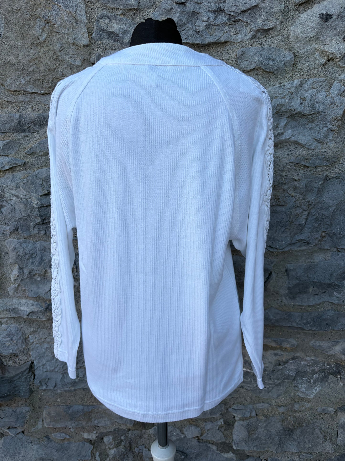 80s white top uk 8-10