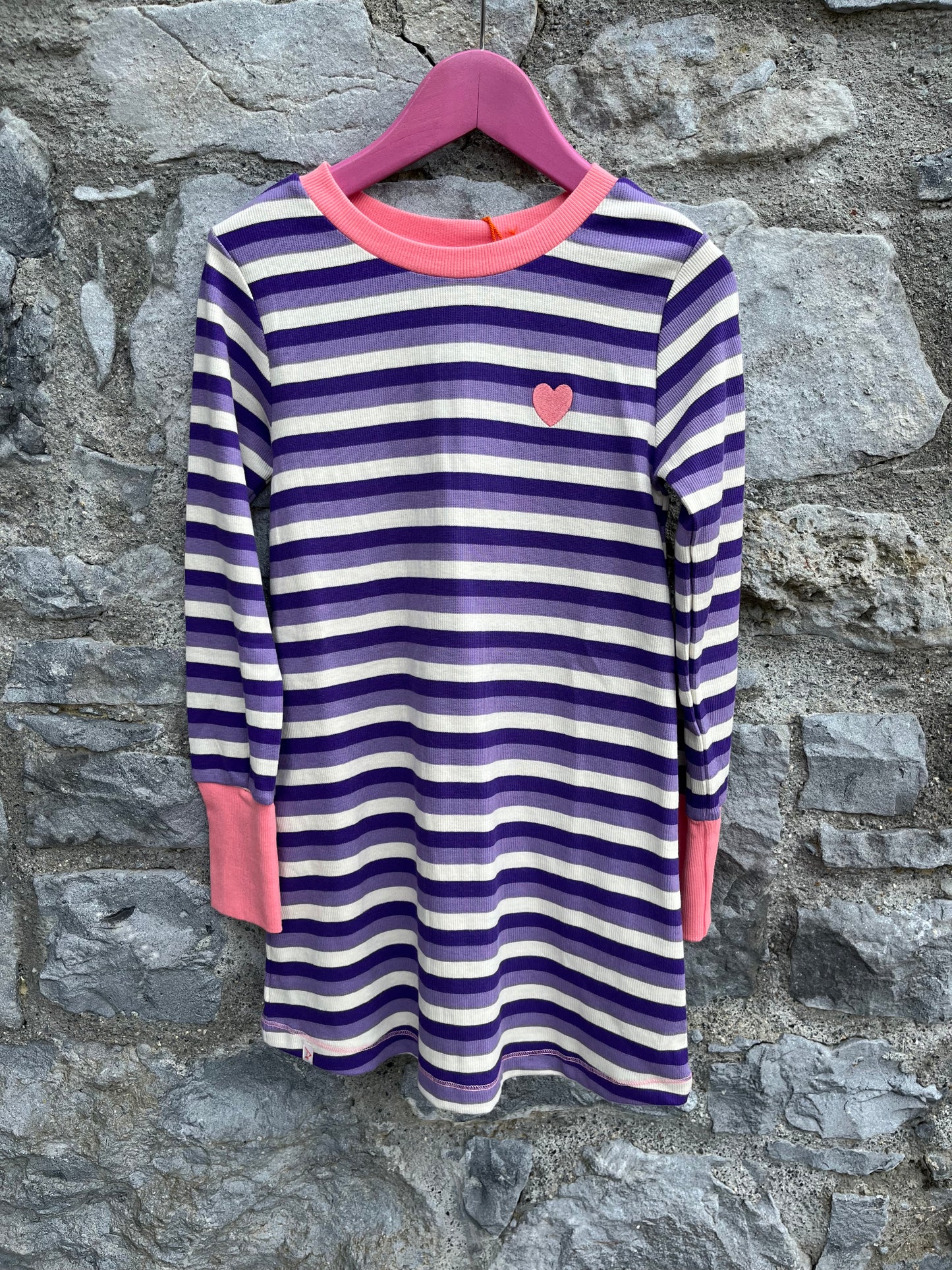 Heliotrope Stripes School Dress 5y (110cm)