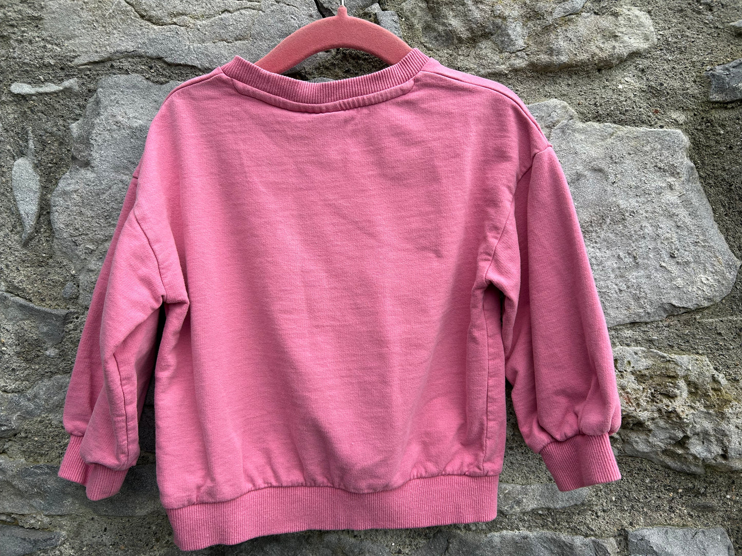Swan pink sweatshirt 18-24m (86-92cm)
